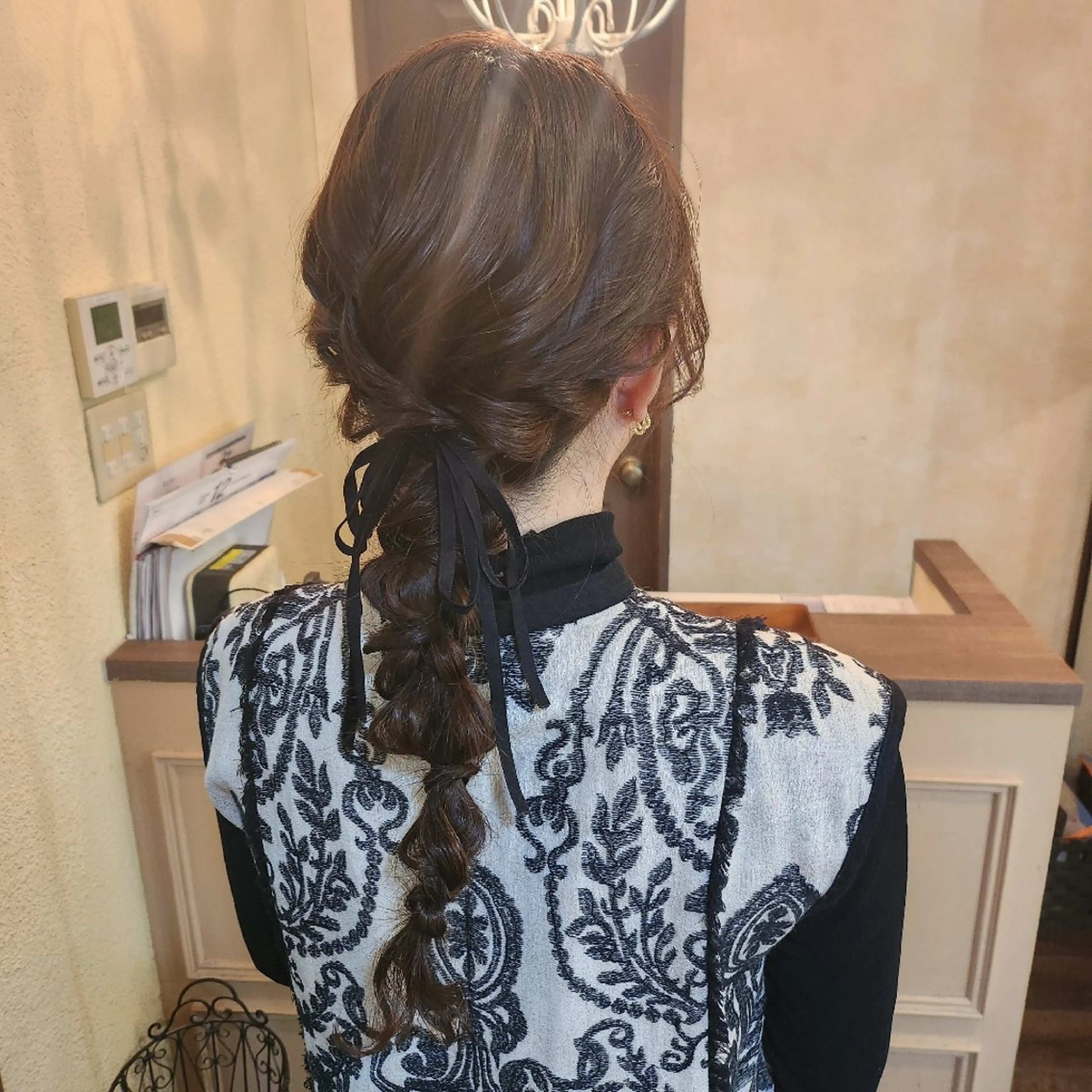 ヘアアレンジ ヘアセット 田井中 悠紀のヘアスタイル