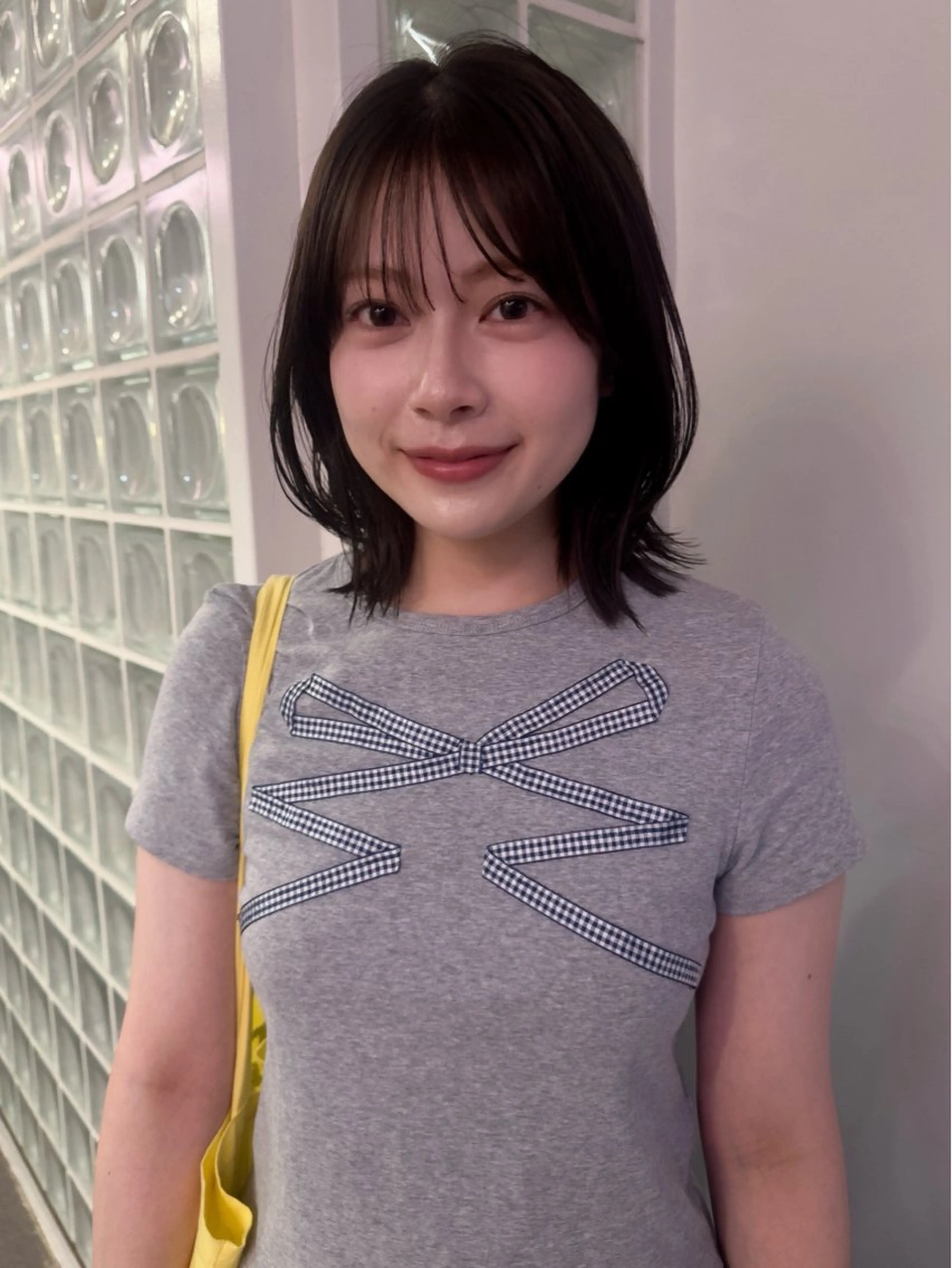 ミディアム ボブレイヤー ボブ レイヤーカット カット ヘアカラー ボブ/似合わせ レイヤーcocomoのヘアスタイル