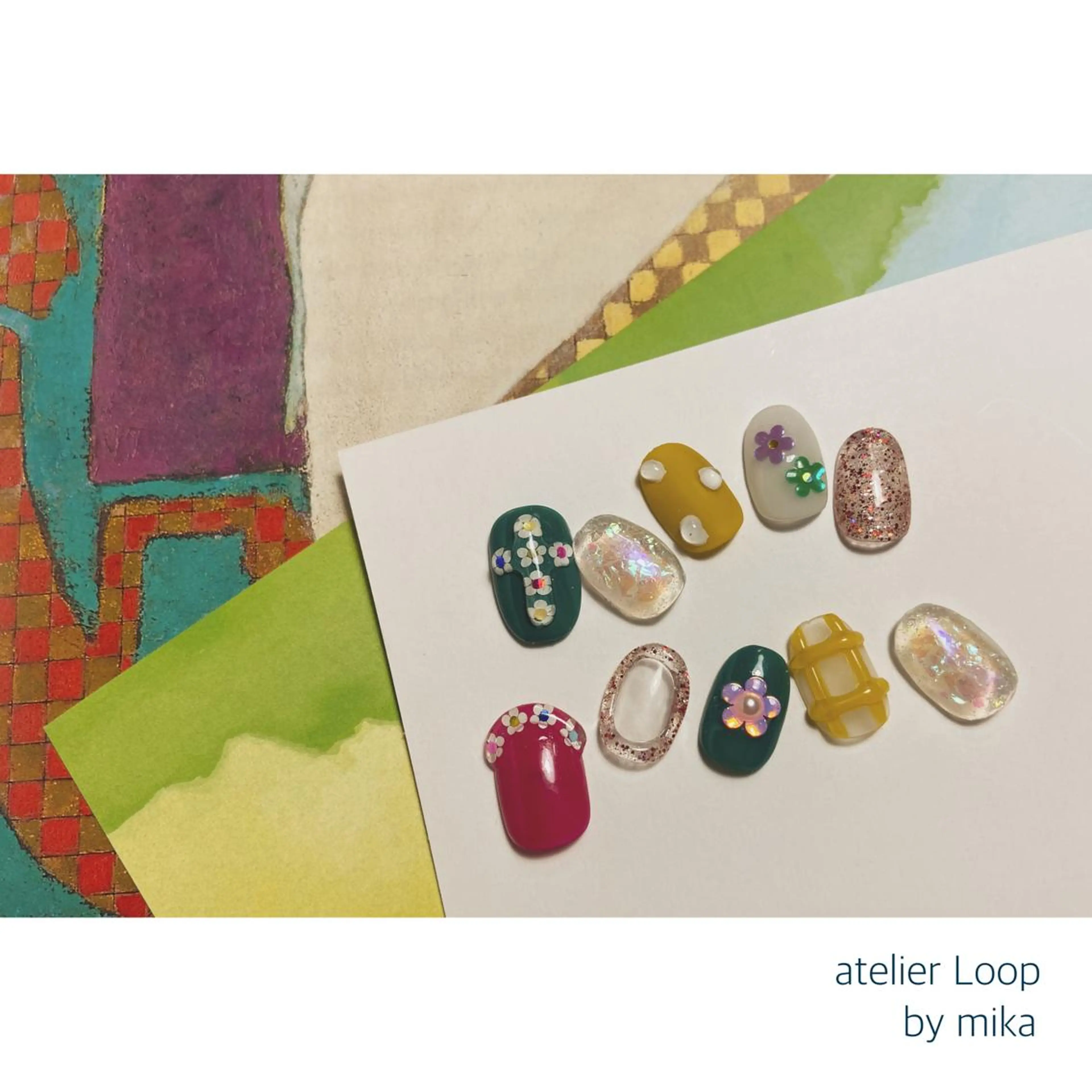 ネイル クリアネイル 成人式 フレンチネイル マグネットネイル ニュアンスネイル ハンドネイル atelierLoopbyshiho所属・atelier Loop♪MIKAのネイルデザイン