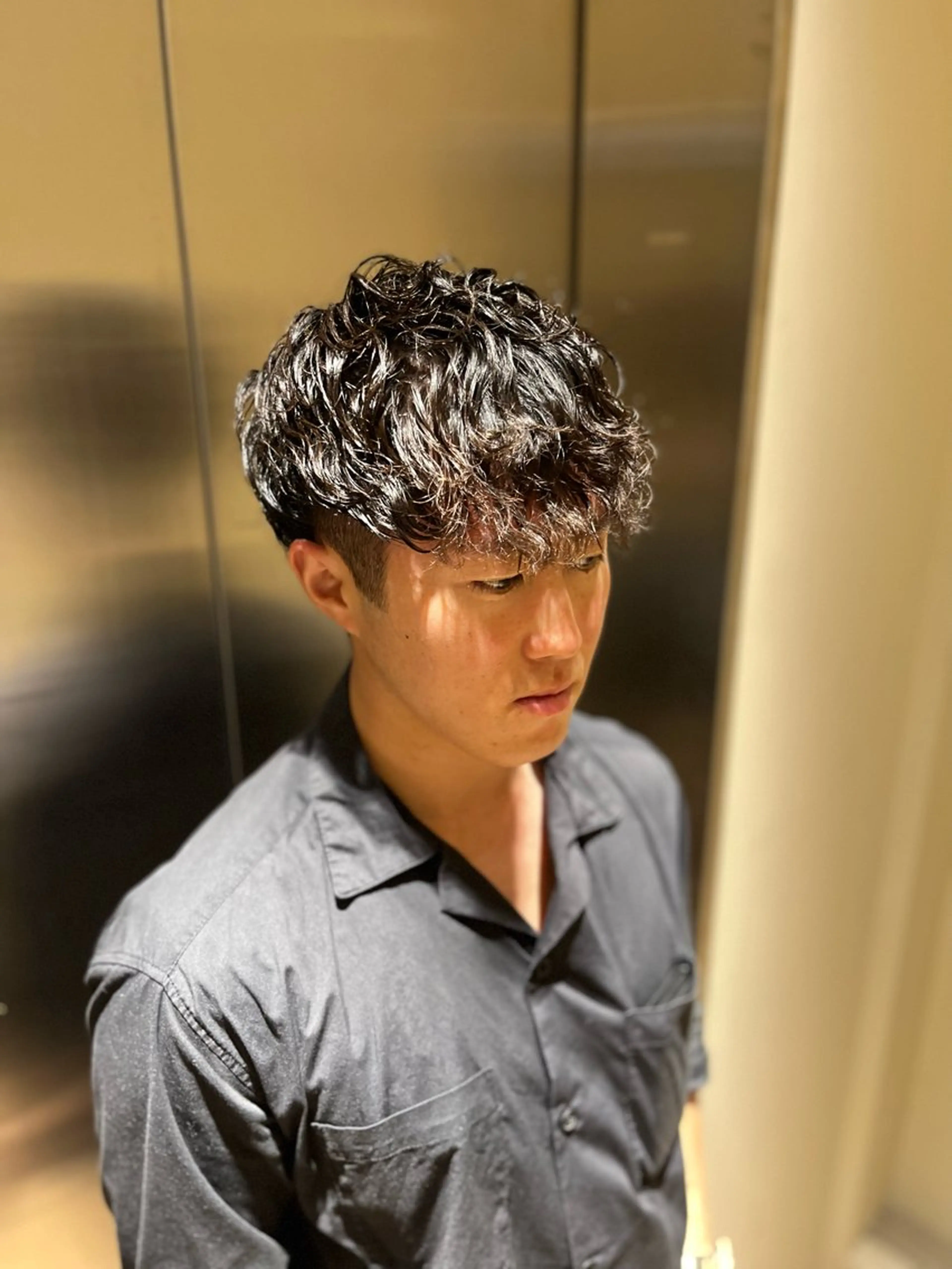 ミディアム パーマ メンズ 縮毛矯正/パーマ 宮河 惇💈のヘアスタイル