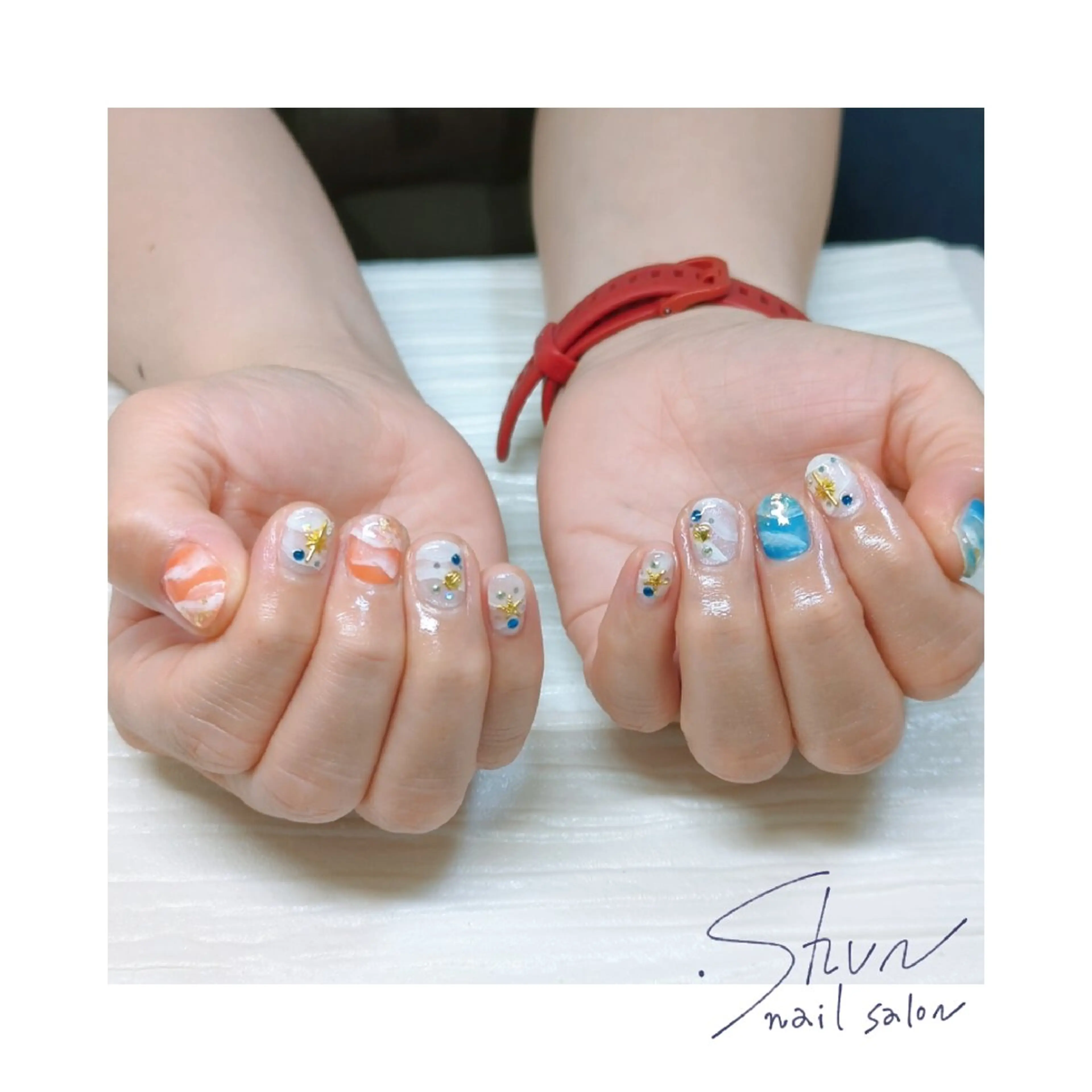 【定額コース】オフケア込み、アート6本以上、季節デザイン、ニュアンス等様々なデザインがございますの写真