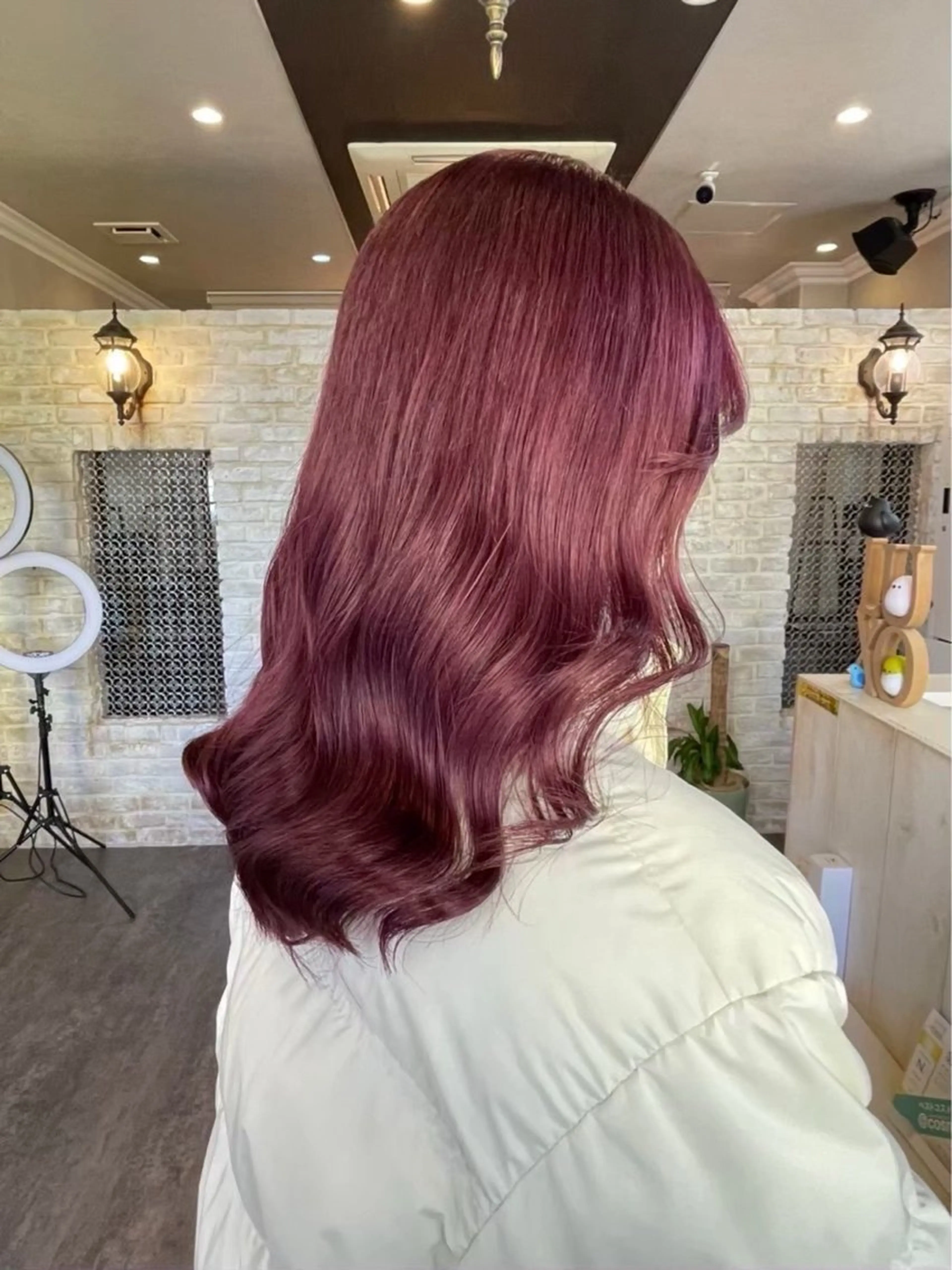 カラー ピンクカラー ヘアカラー 紗良🪐💫 新宿/個性派ヘアのヘアスタイル