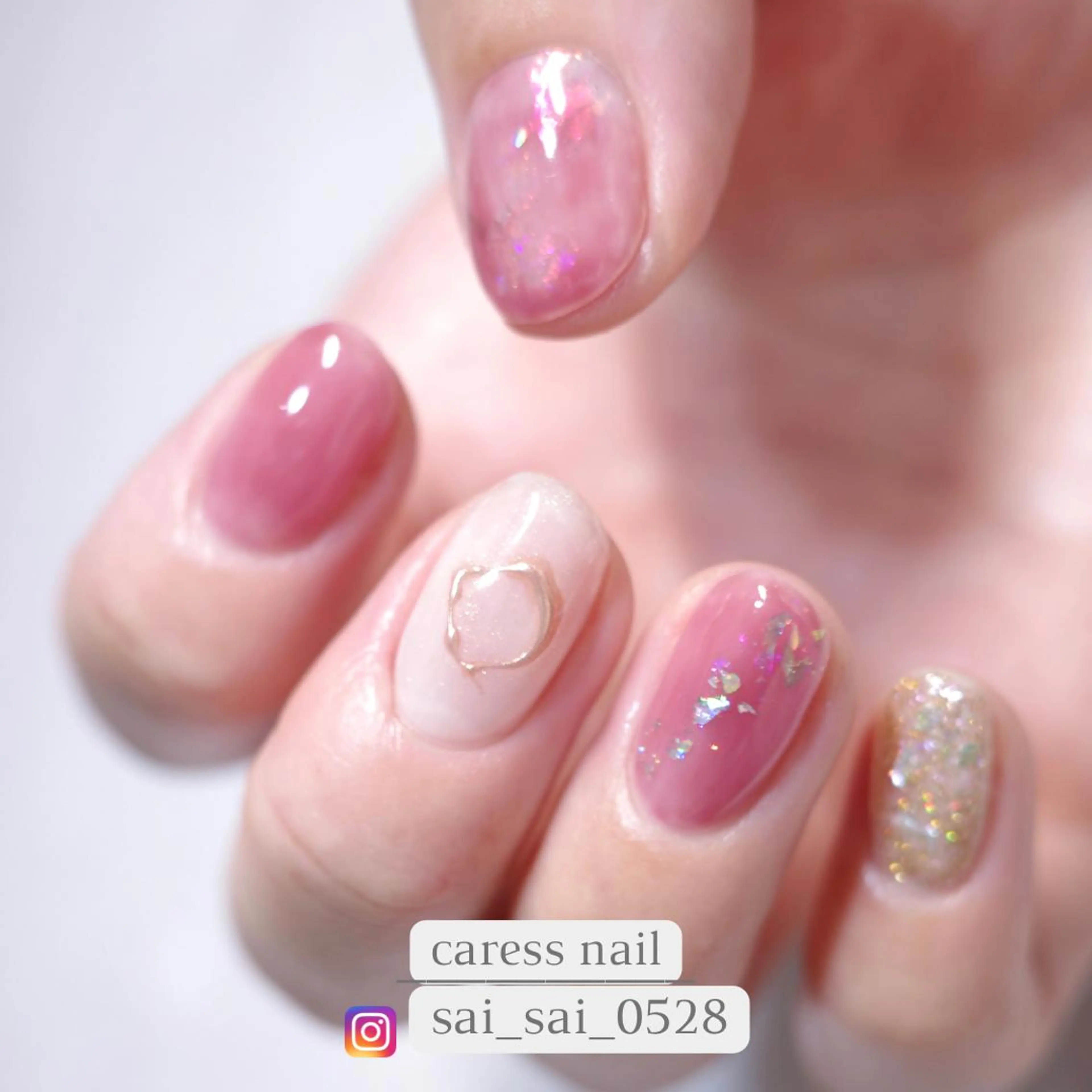 ネイル ハンドネイル caress  nail カレスネイル　代々木上原所属・カレスネイル さいのネイルデザイン
