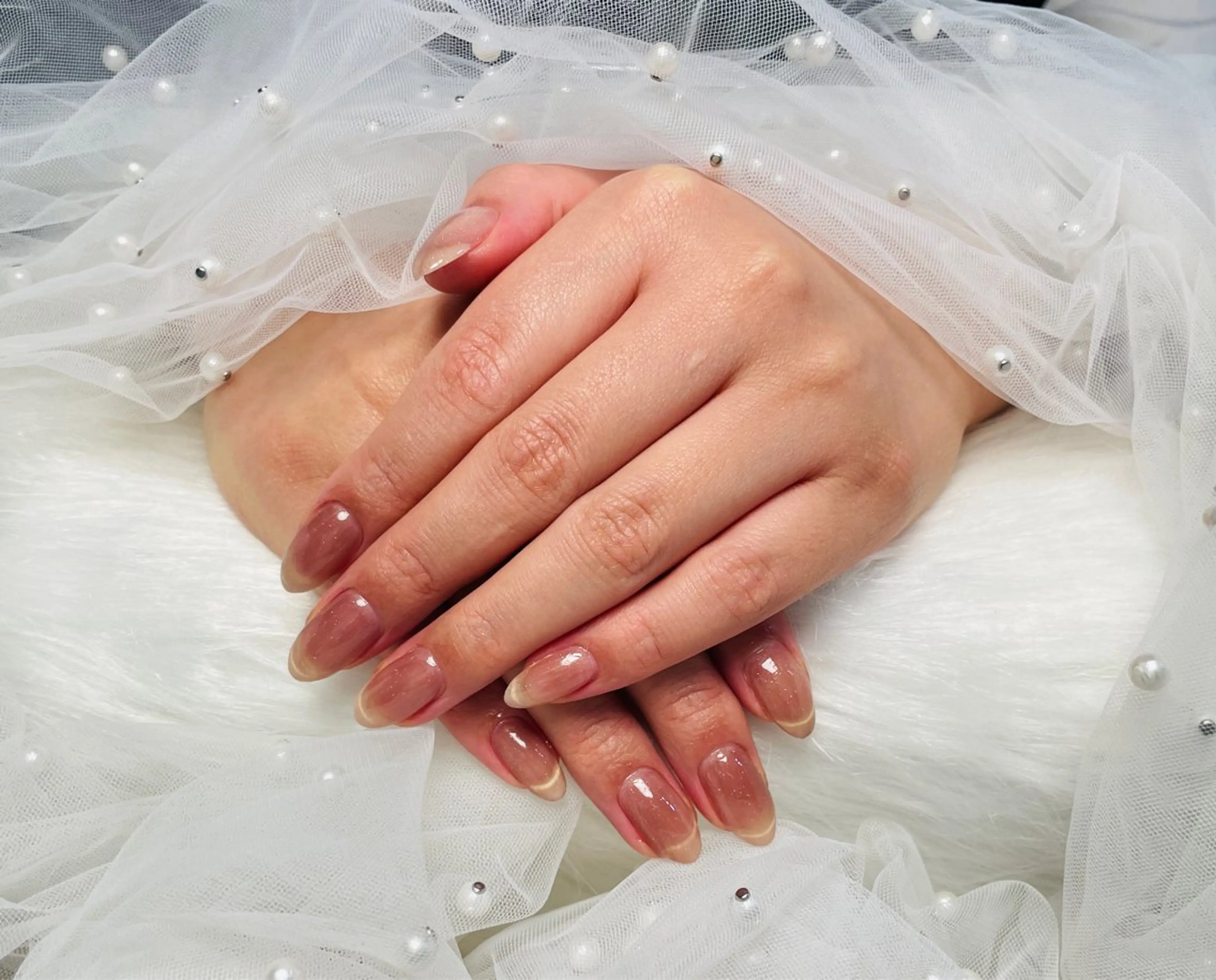 ネイル ハンドネイル 渋谷T&B りお ロング無制限中💫のネイルデザイン