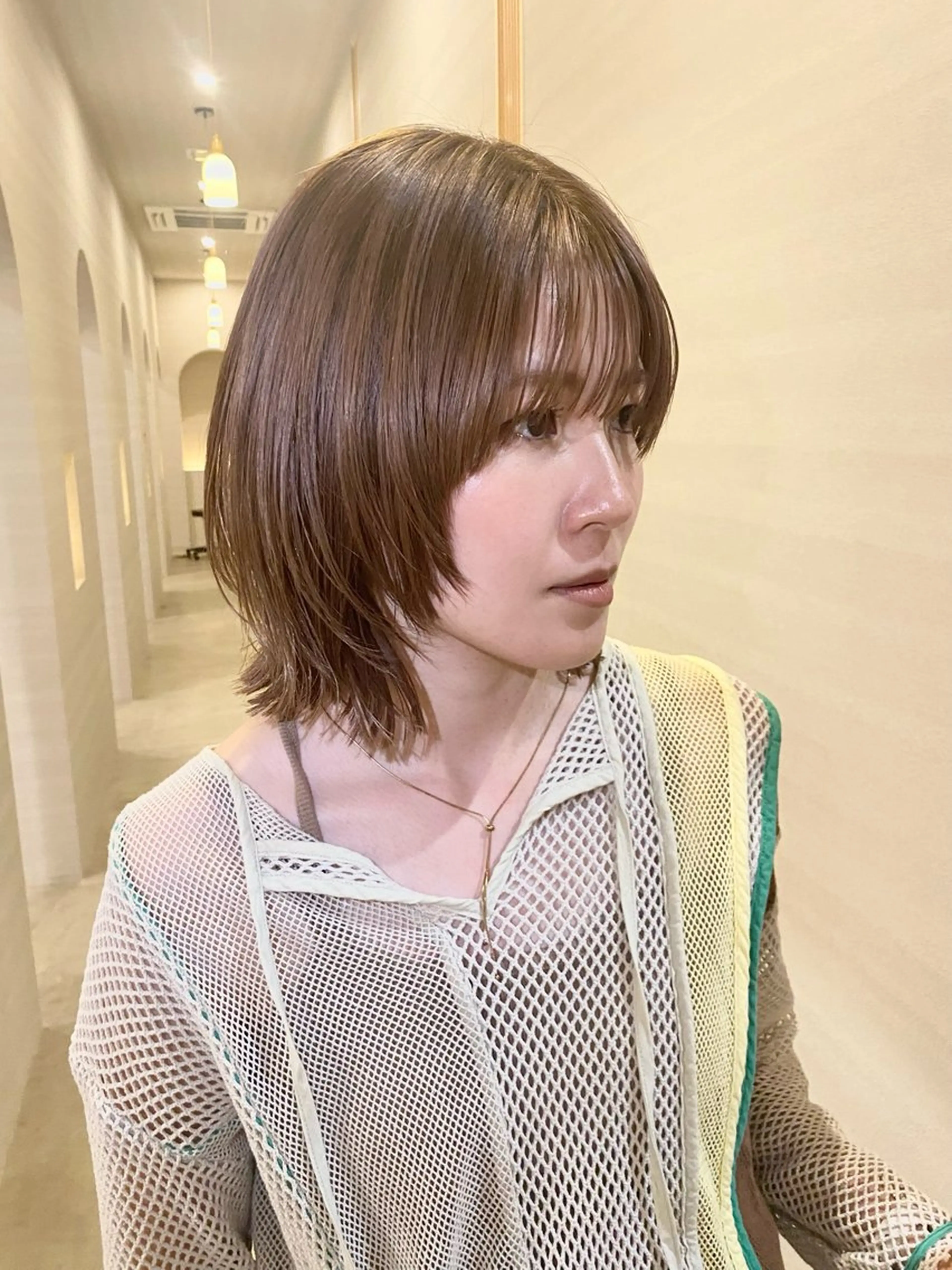 ミディアム カット トリートメント レイヤー・ハッシュ ・ウルフカット/川崎のヘアスタイル