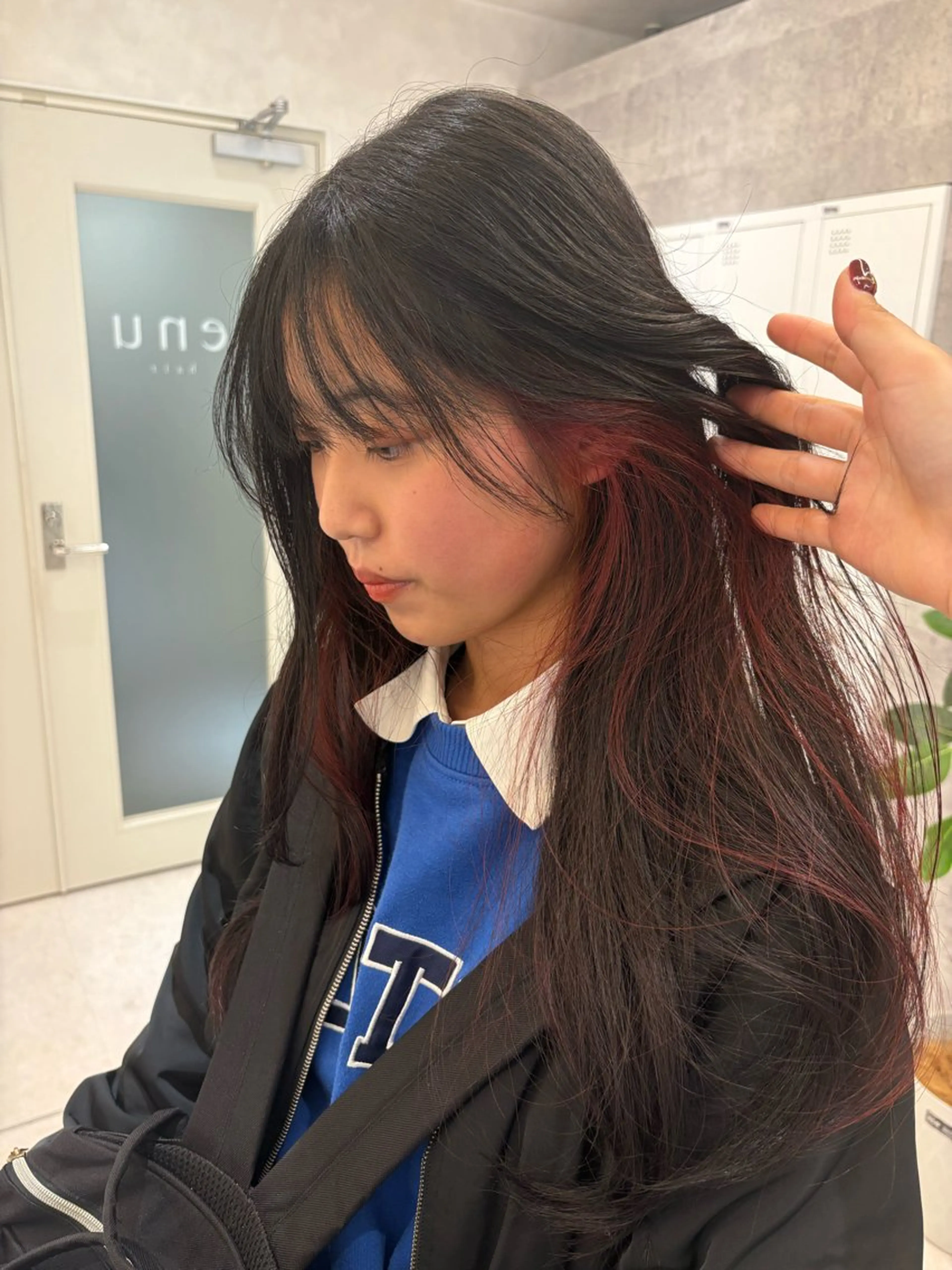 ロング カラー ベージュカラー ケアカラー 透明感カラー グレージュ インナーカラー ヘアカラー トリートメント ショートモデル募集 エクステ専門店まりこのその他イメージ