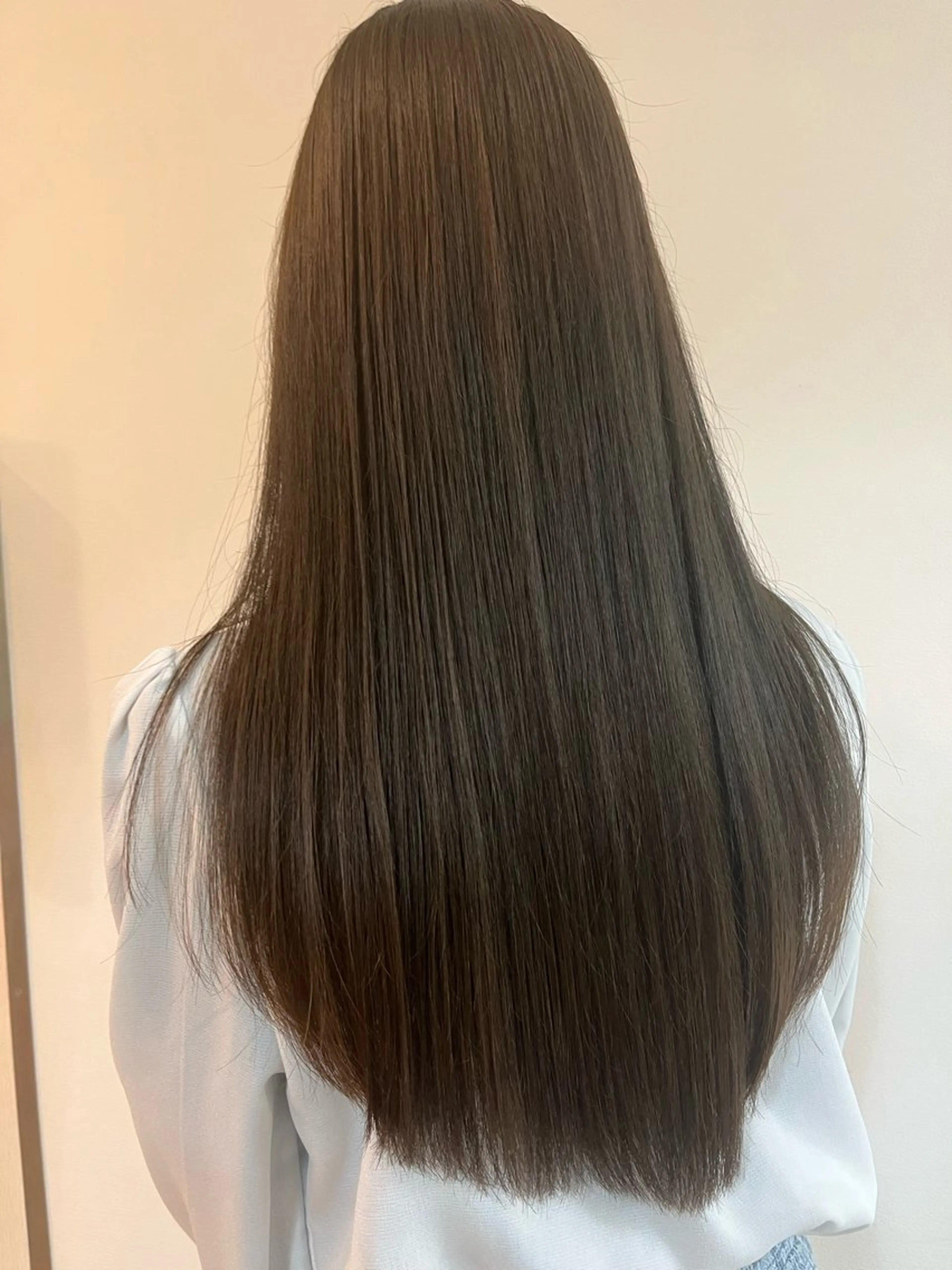 ロング カラー カット 縮毛矯正 トリートメント 外川 生純美ೀ🌝のヘアスタイル