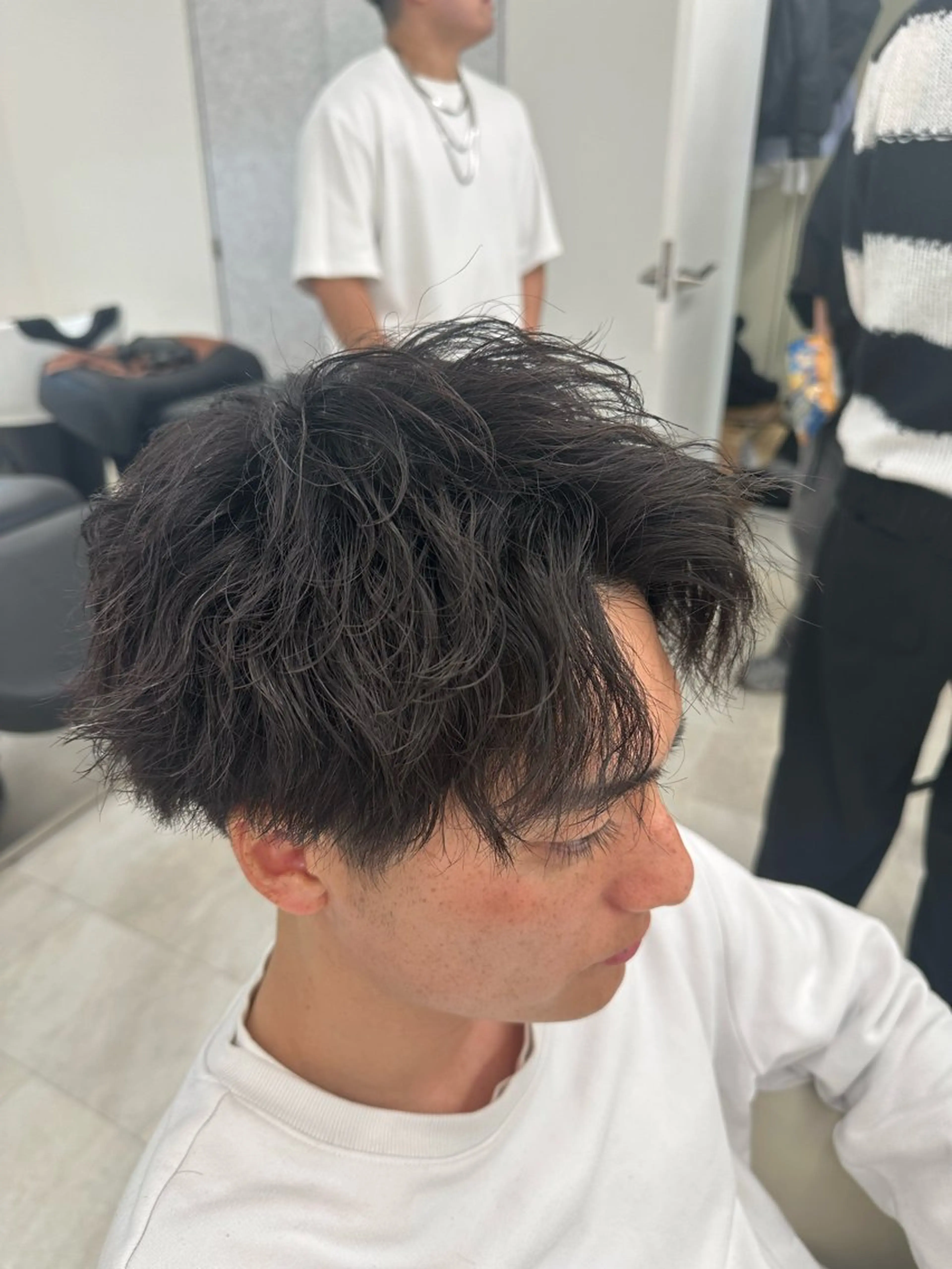 パーマ メンズ カット パーマ トリートメント 【パーマの達人】 💎メンズ特化🔥徹のヘアスタイル