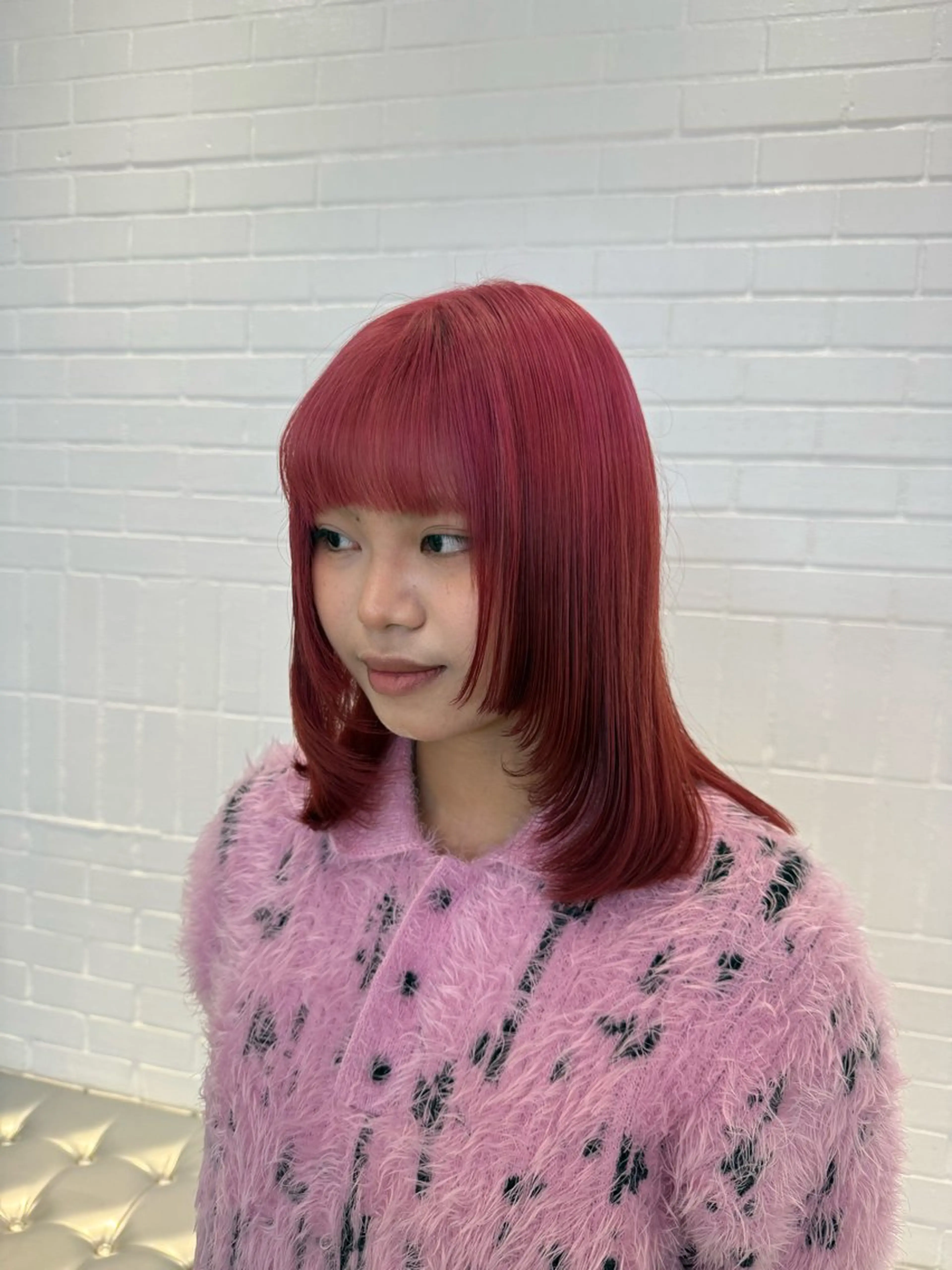 ミディアム カラー ヘアアレンジ ヘアカラー トリートメント ヘアセット 海外/ハイトーン🪽 ☯️ami☯️のヘアスタイル