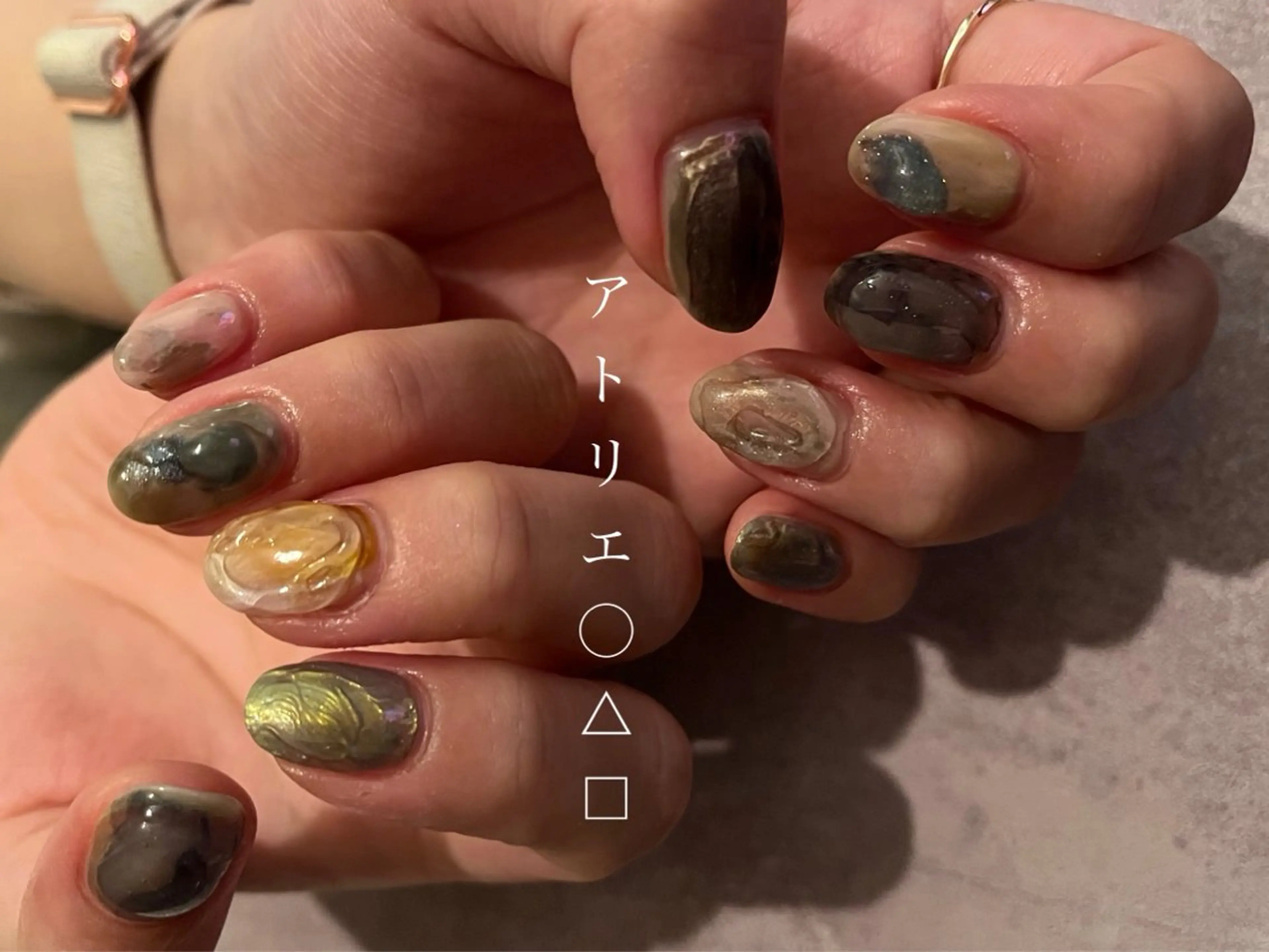 ネイル ハンドネイル アトリエ ○△□のネイルデザイン