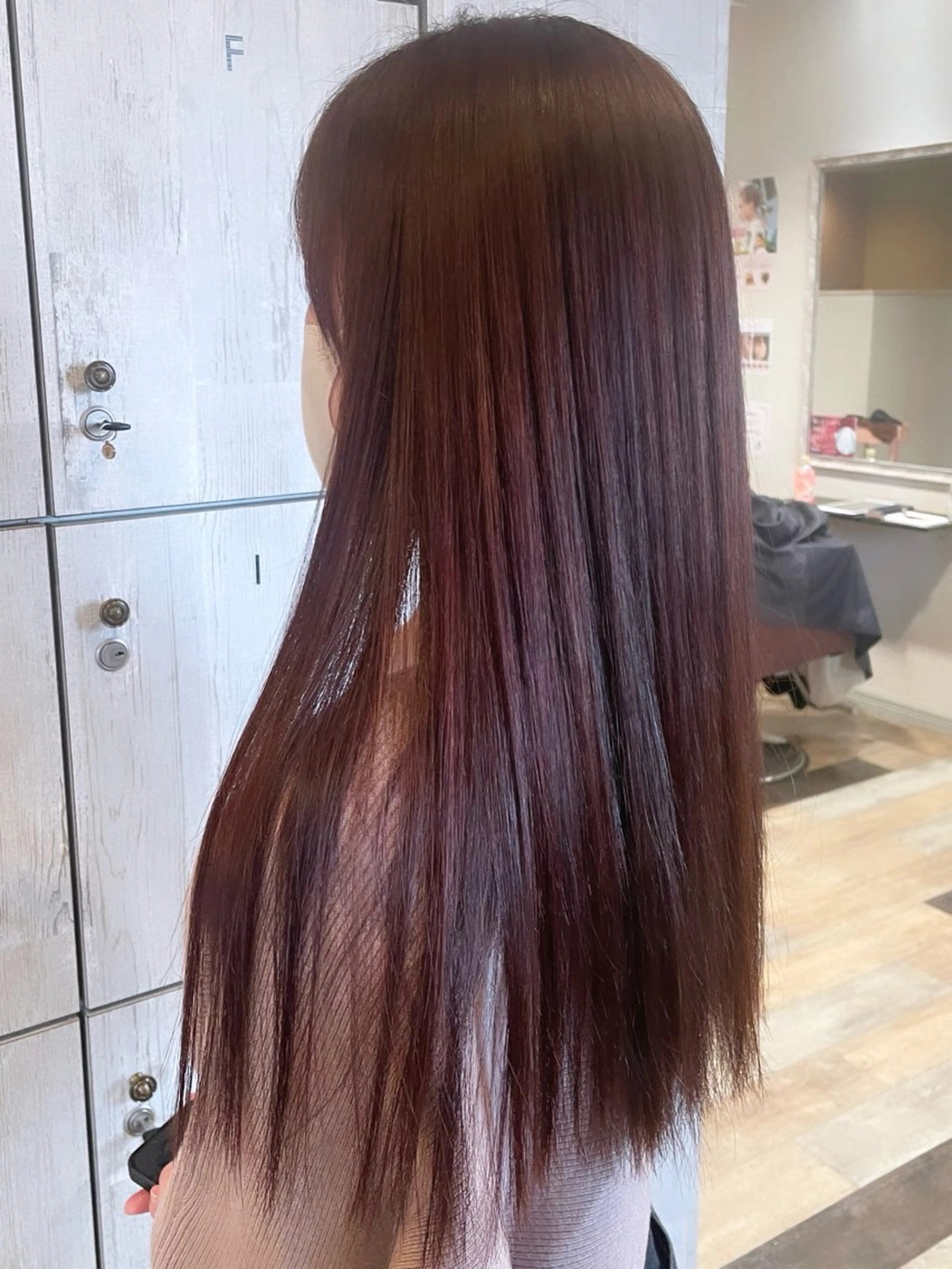 ロング カラー なつき/ 艶カラー/縮毛矯正のヘアスタイル