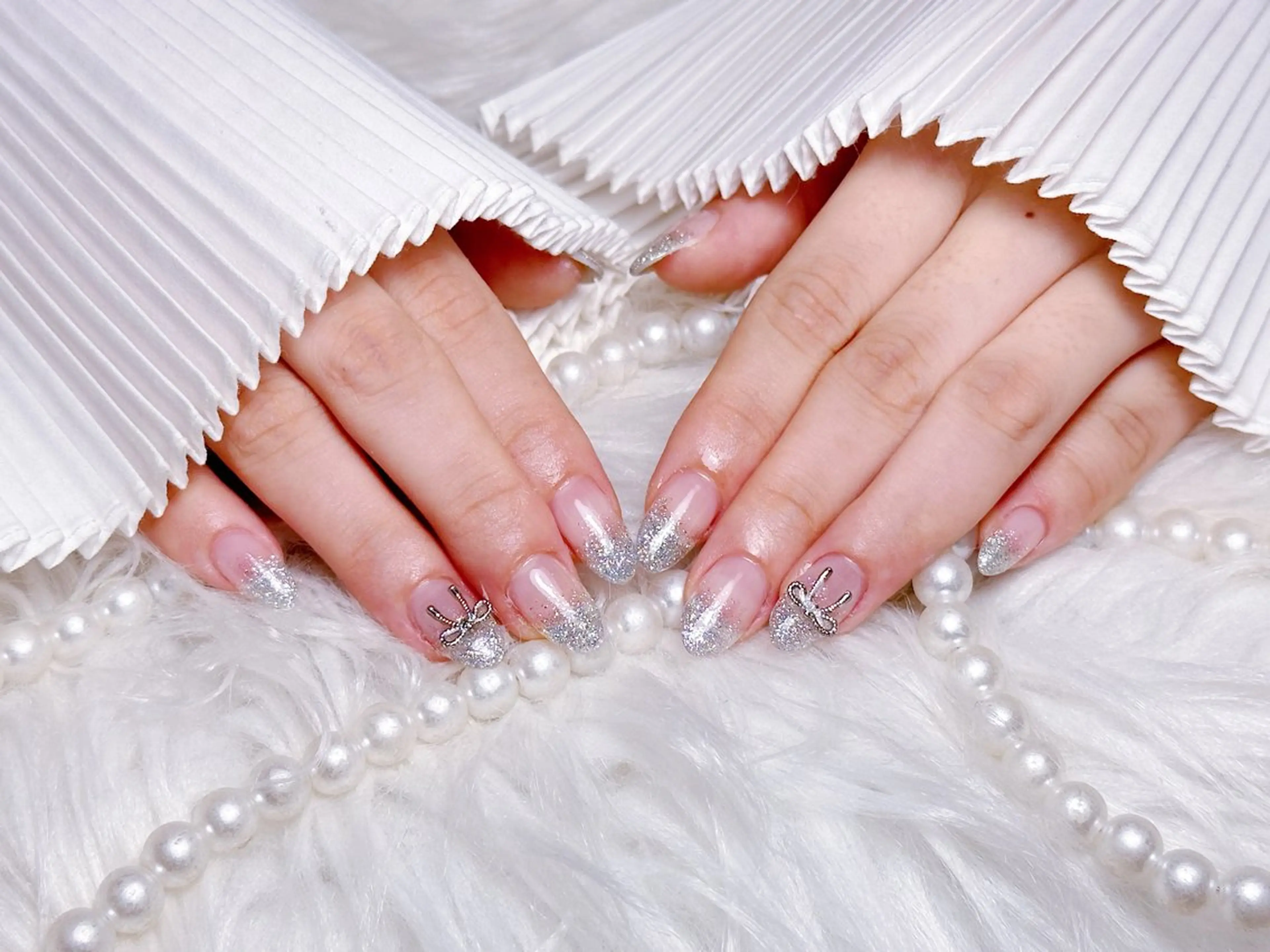 ネイル ハンドネイル ☁️Minmin Tsuki💙🩵のネイルデザイン