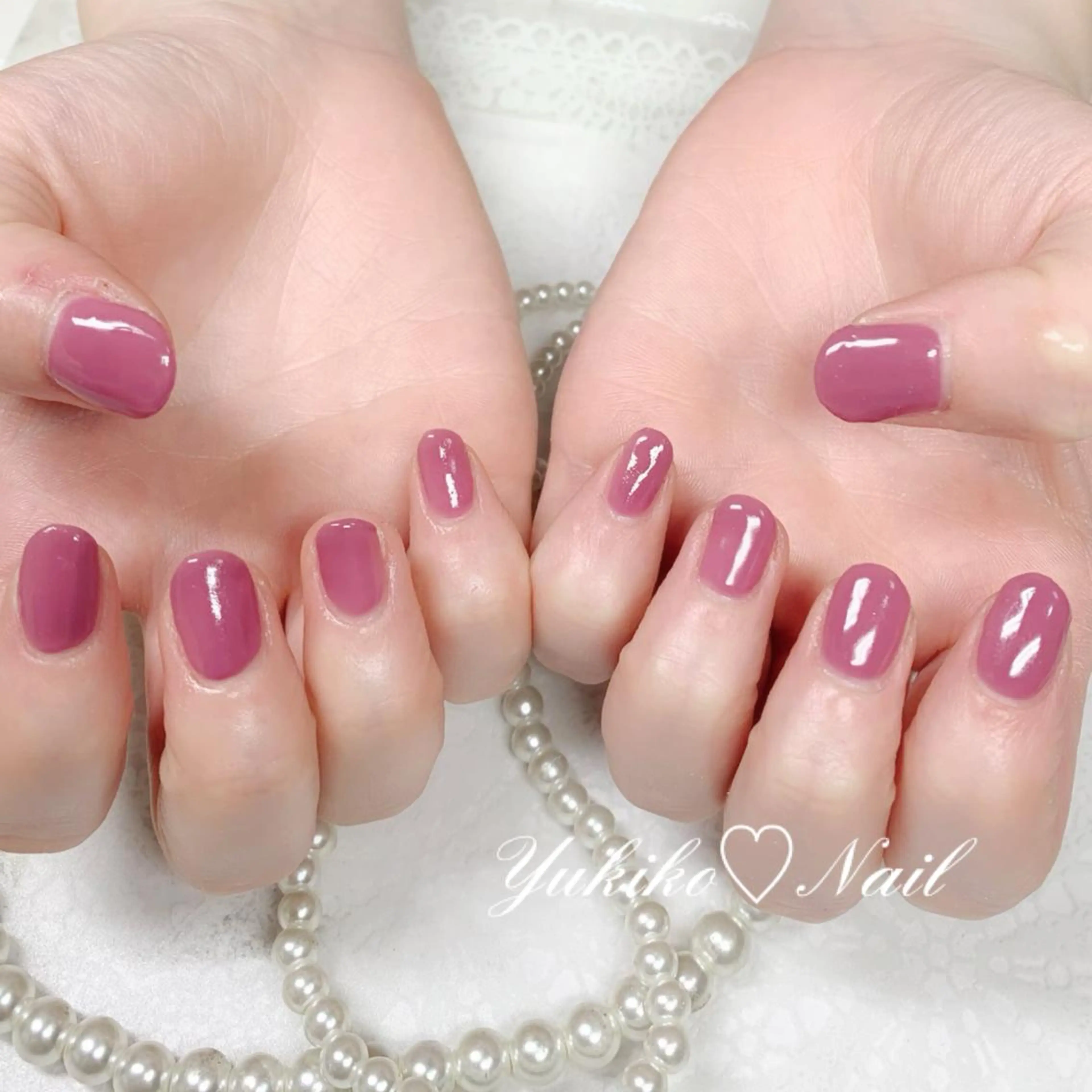 ネイル ワンカラーネイル ハンドネイル ユキコ ネイルのネイルデザイン