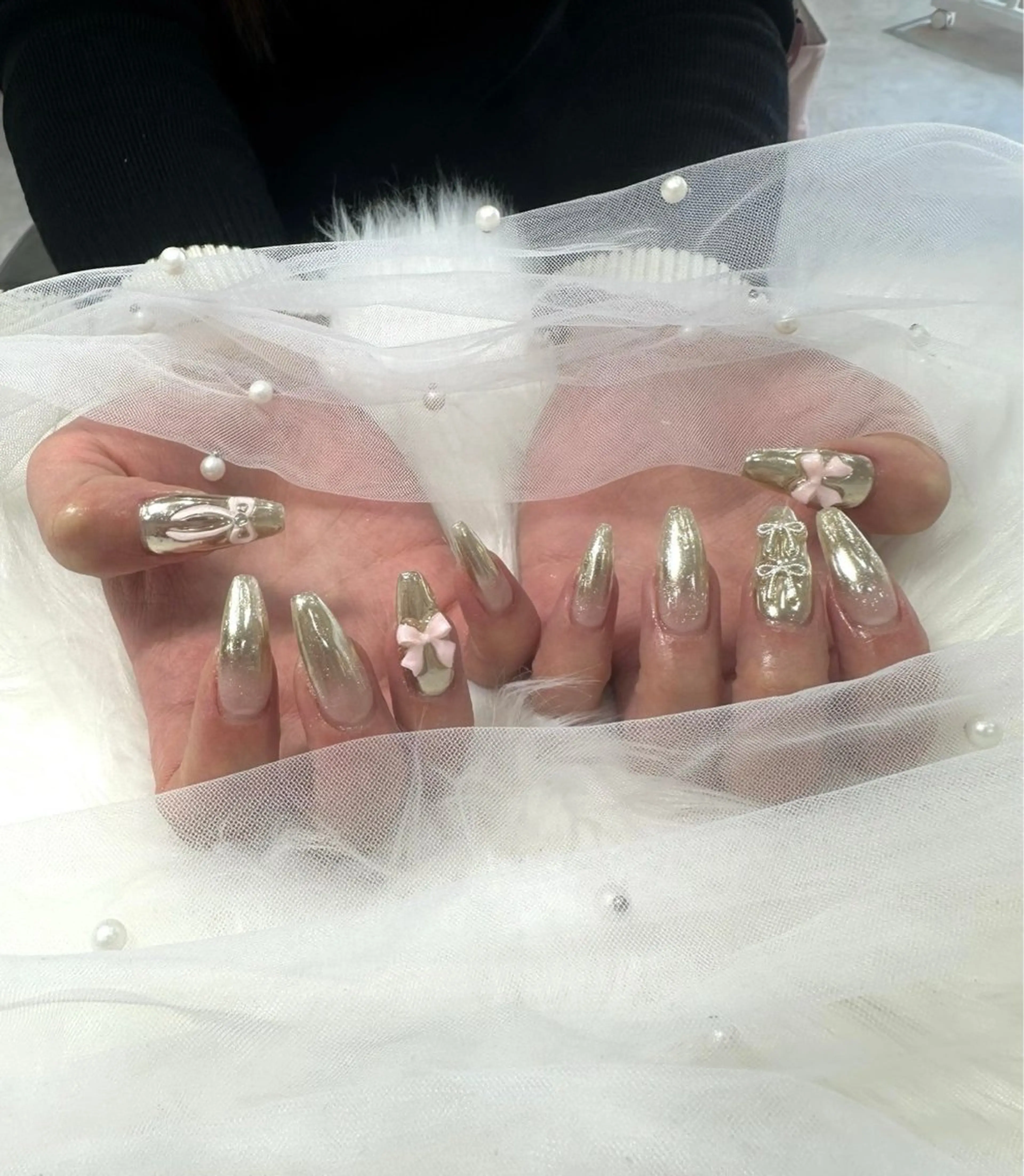 ネイル 長さ出し フットネイル ジェルネイル 韓国ネイル マグネットネイル #Amin nail salonのネイルデザイン