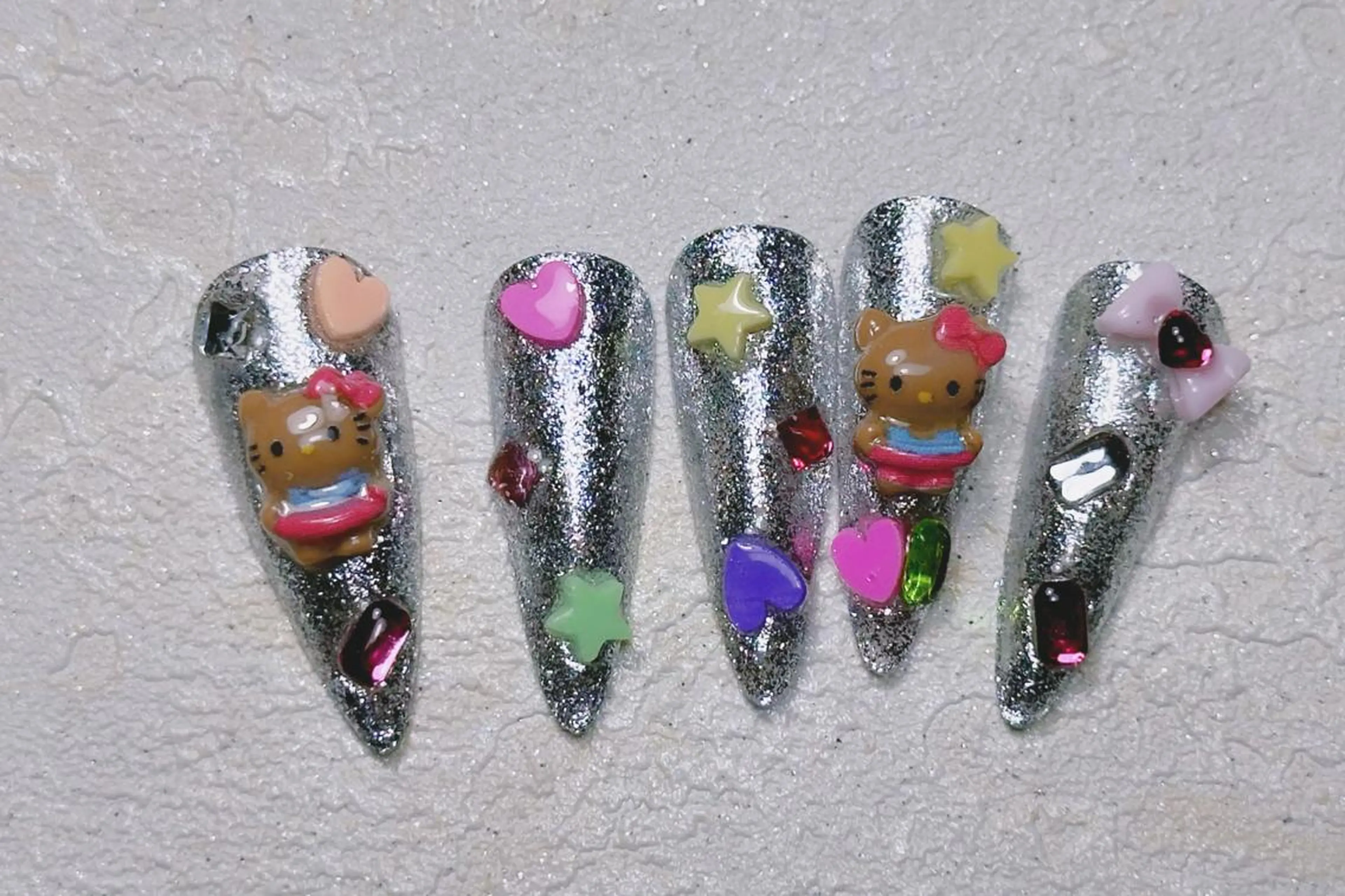 ネイル ロングネイル スカルプネイル ネイルチップ ワンホンネイル MSSugar Nailのネイルデザイン