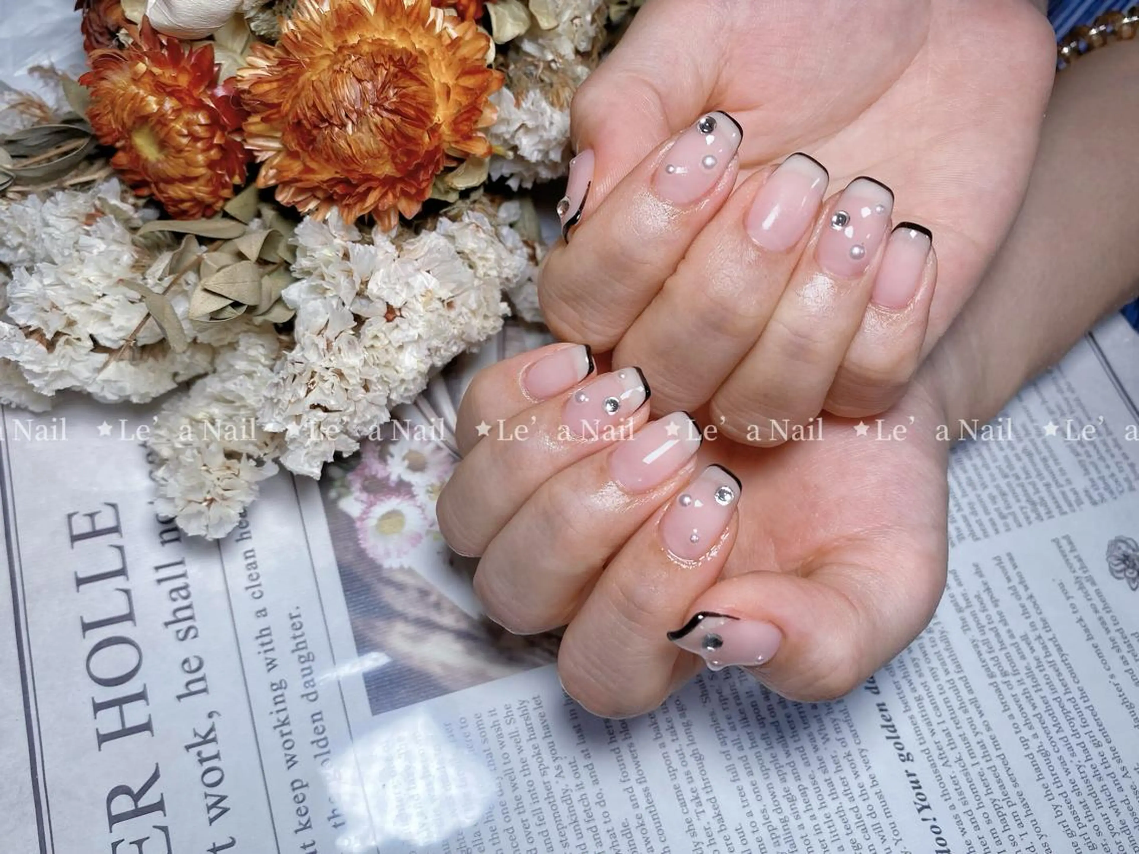 セミロング カラー ネイル Le’a NailSalonのネイルデザイン