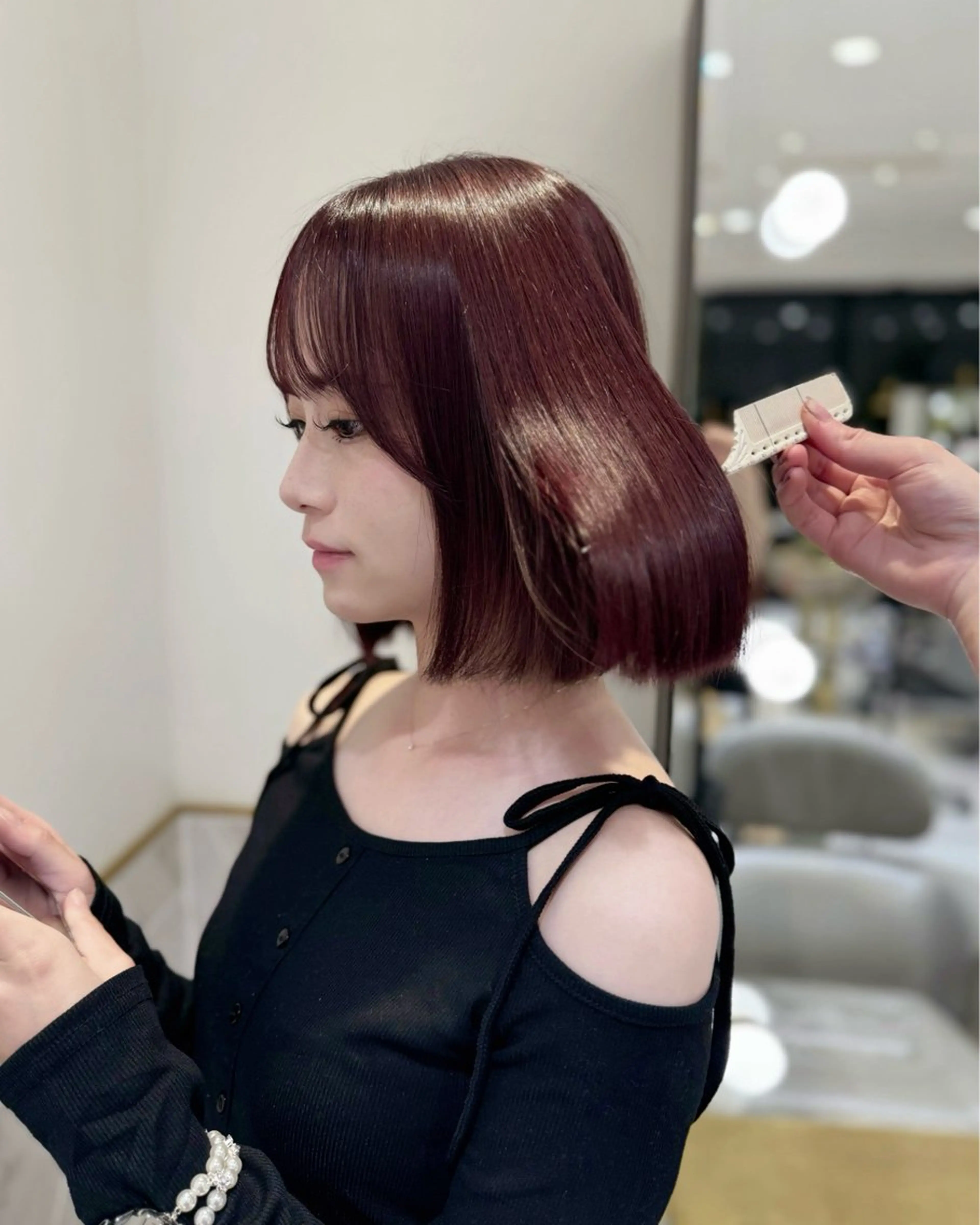 ショート カラー ヘアカラー costes 今井芽依のヘアスタイル