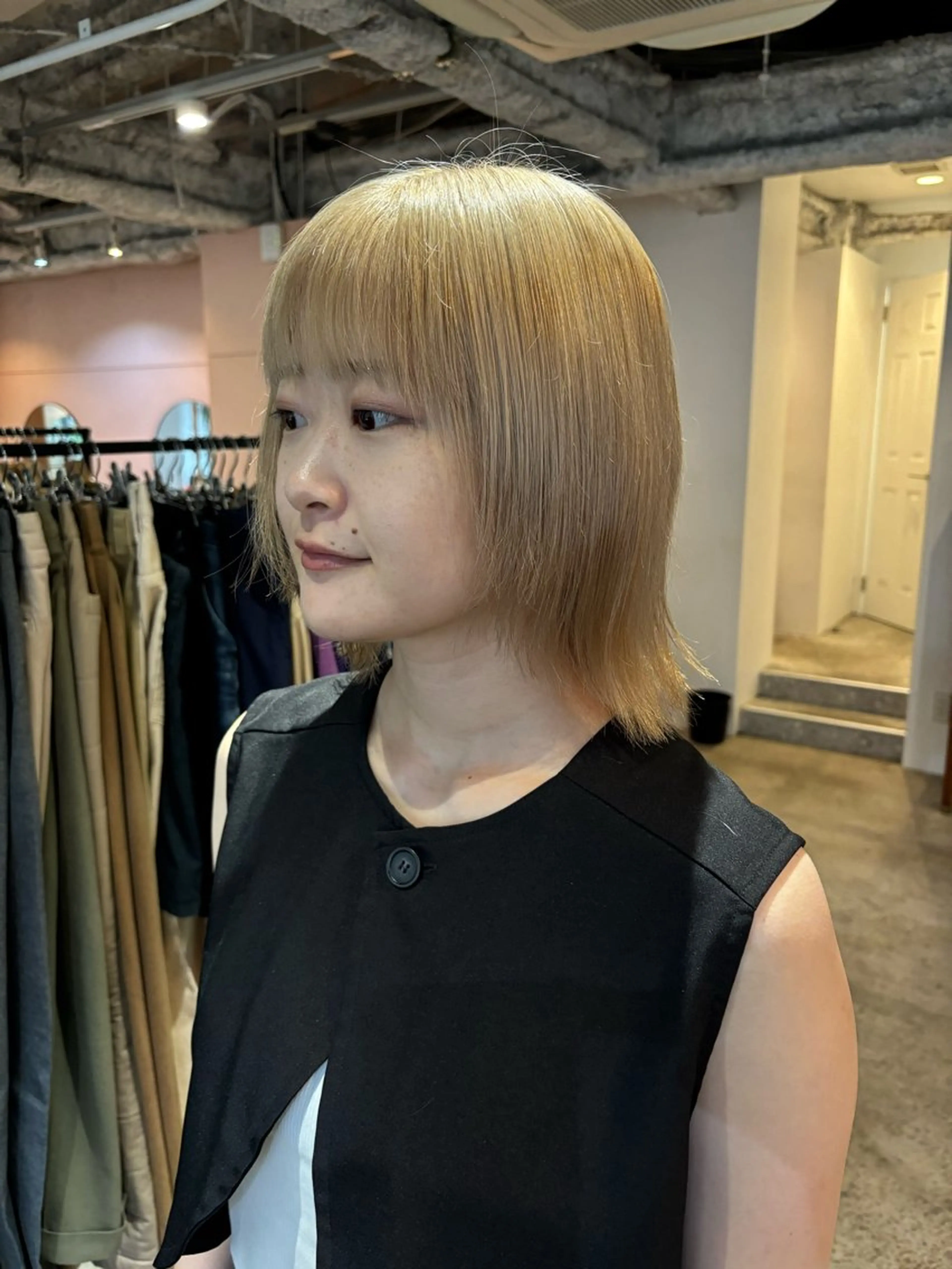 ミディアム カラー カット ヘアカラー トリートメント Hayashi Shioriのヘアスタイル