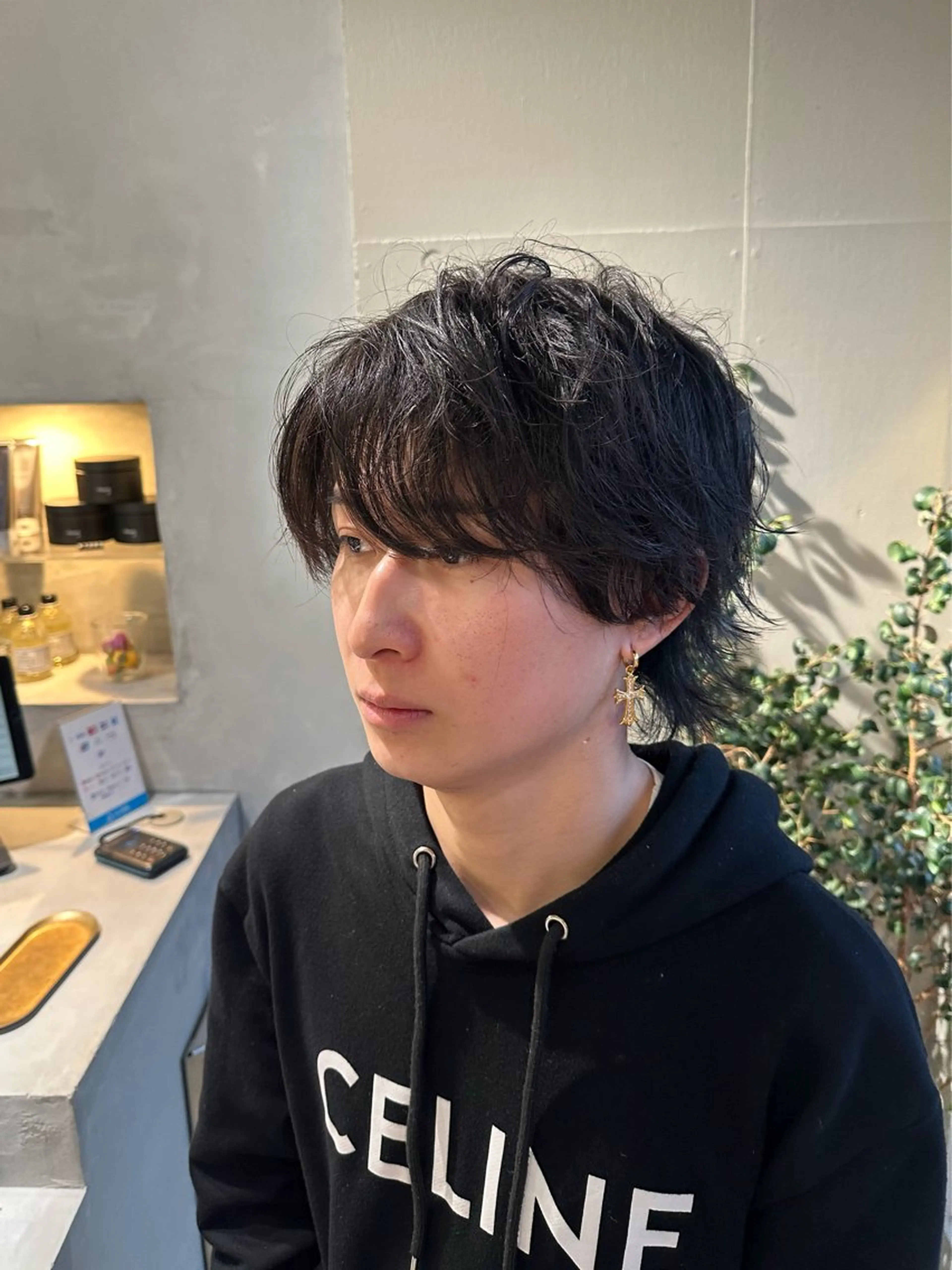 ミディアム 加納 孝也のヘアスタイル