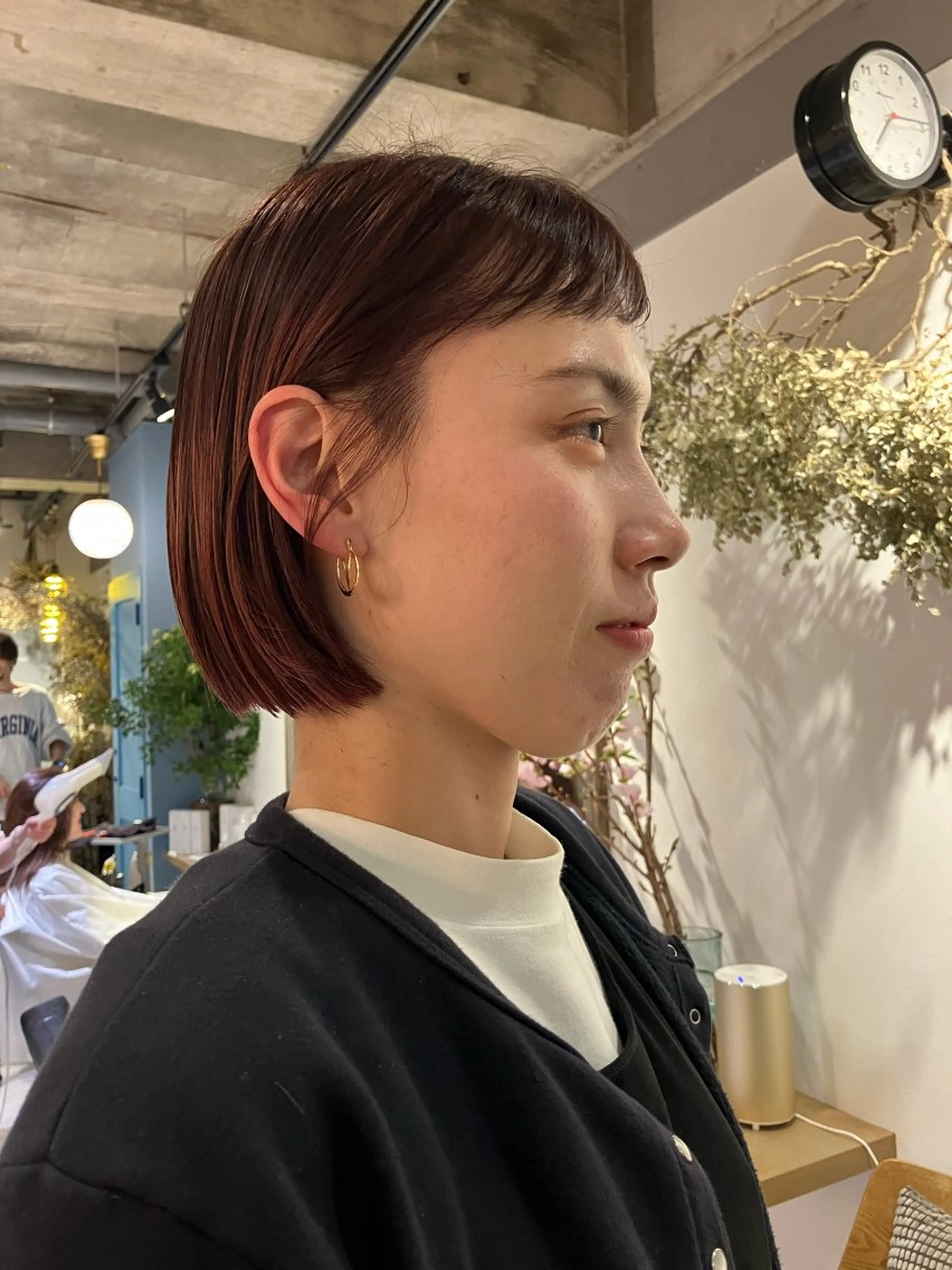ミディアム ボブ 阿部 貴子のヘアスタイル