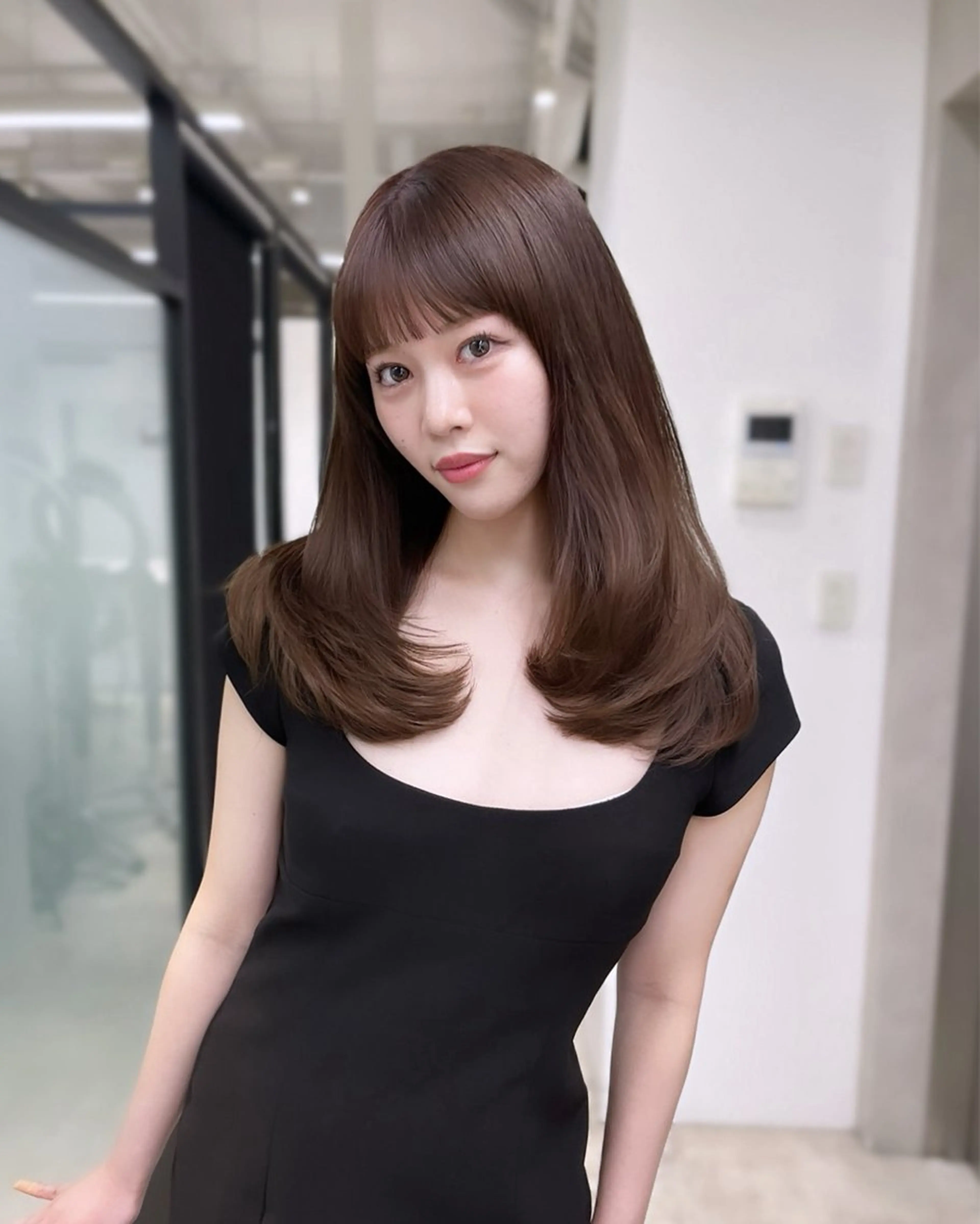 カット トリートメント 韓国レイヤーカット 髪質改善▫️水野有真のヘアスタイル