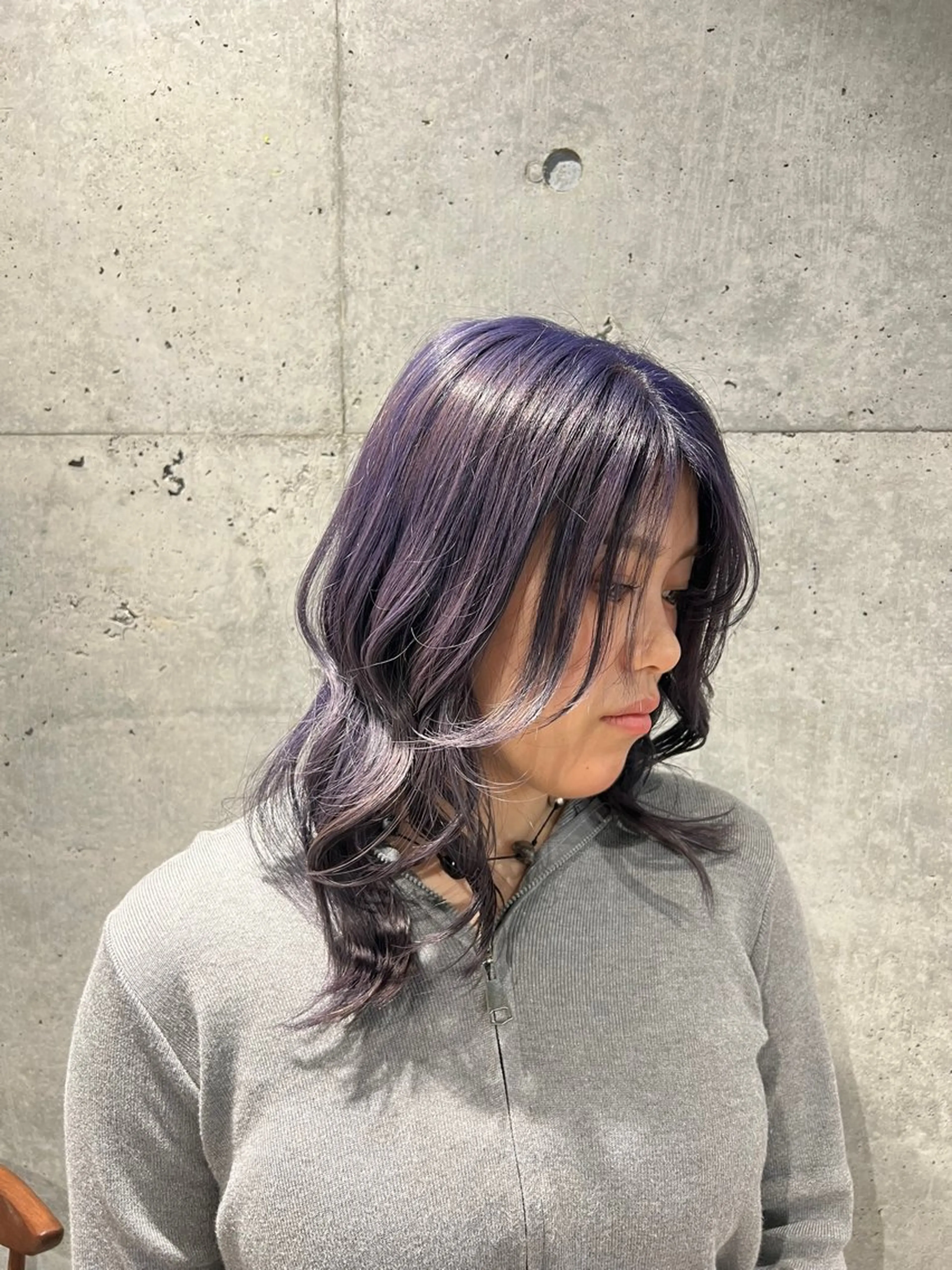 ミディアム 透明感カラー/ベージ ュ/HIKARU🌿のヘアスタイル