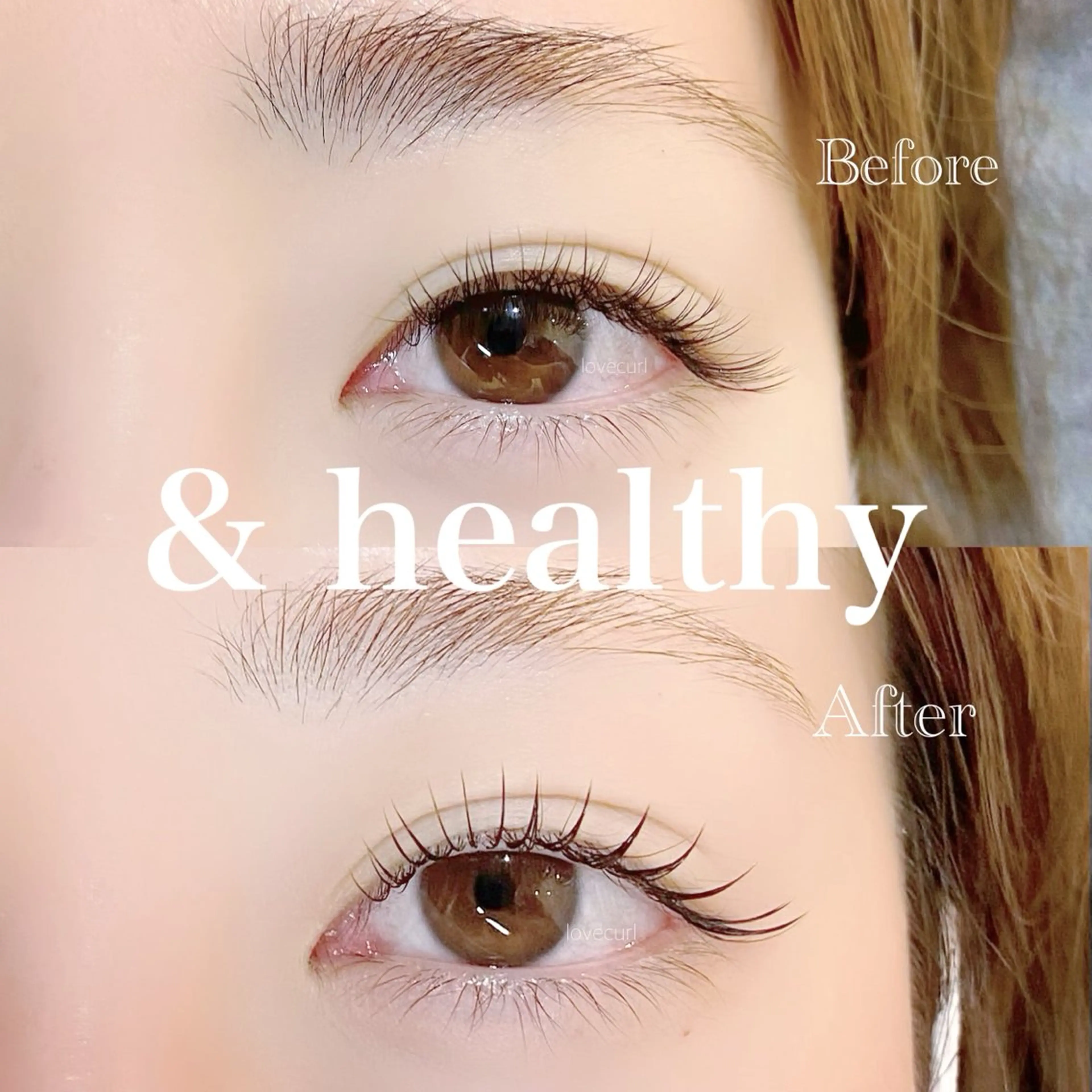 &healthy 60​〜​100本仕上がり(マツエク+まつげパーマ)の写真