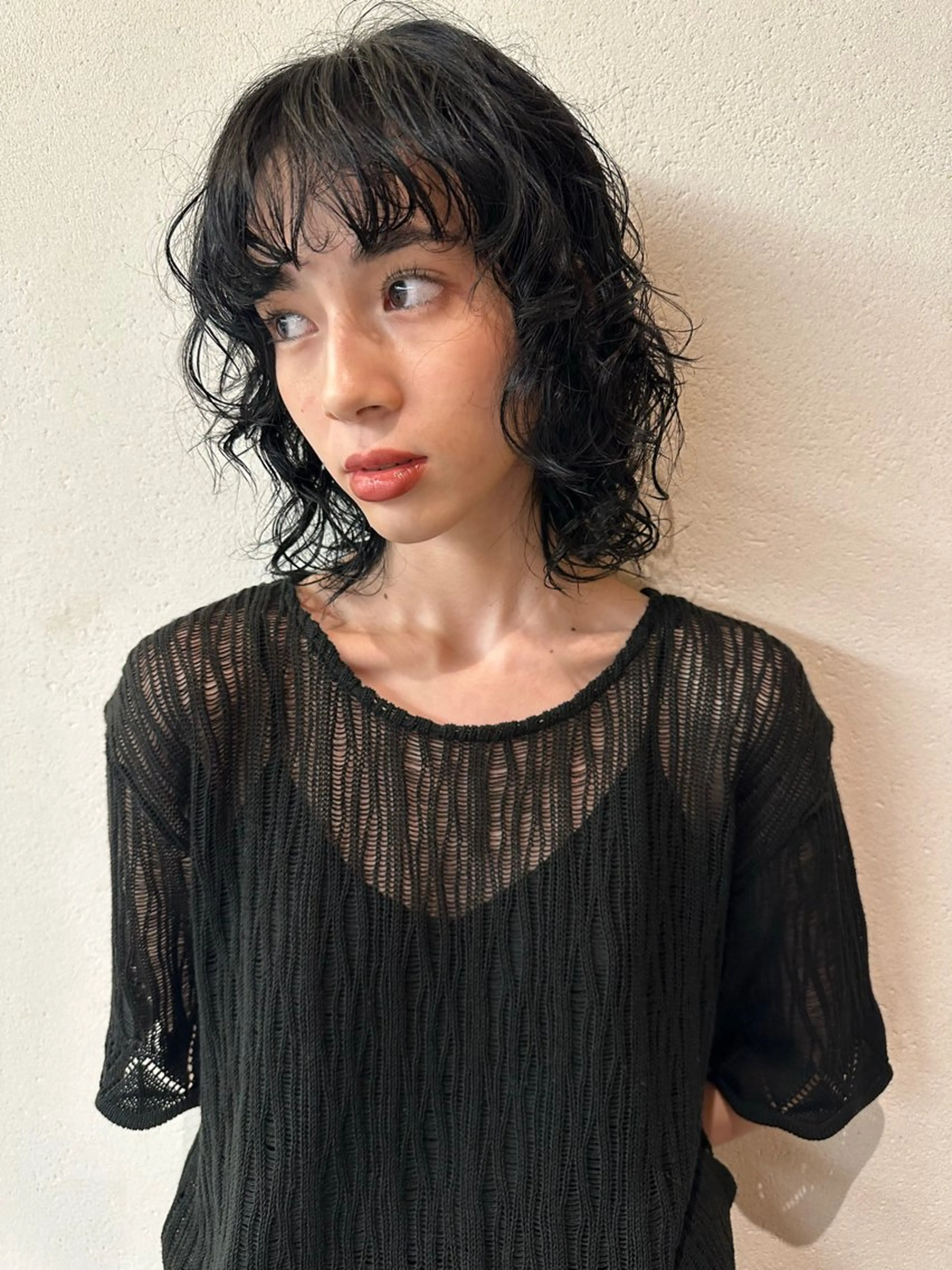 ミディアム パーマ カット パーマ お悩み解決パーマ hana🩰のヘアスタイル