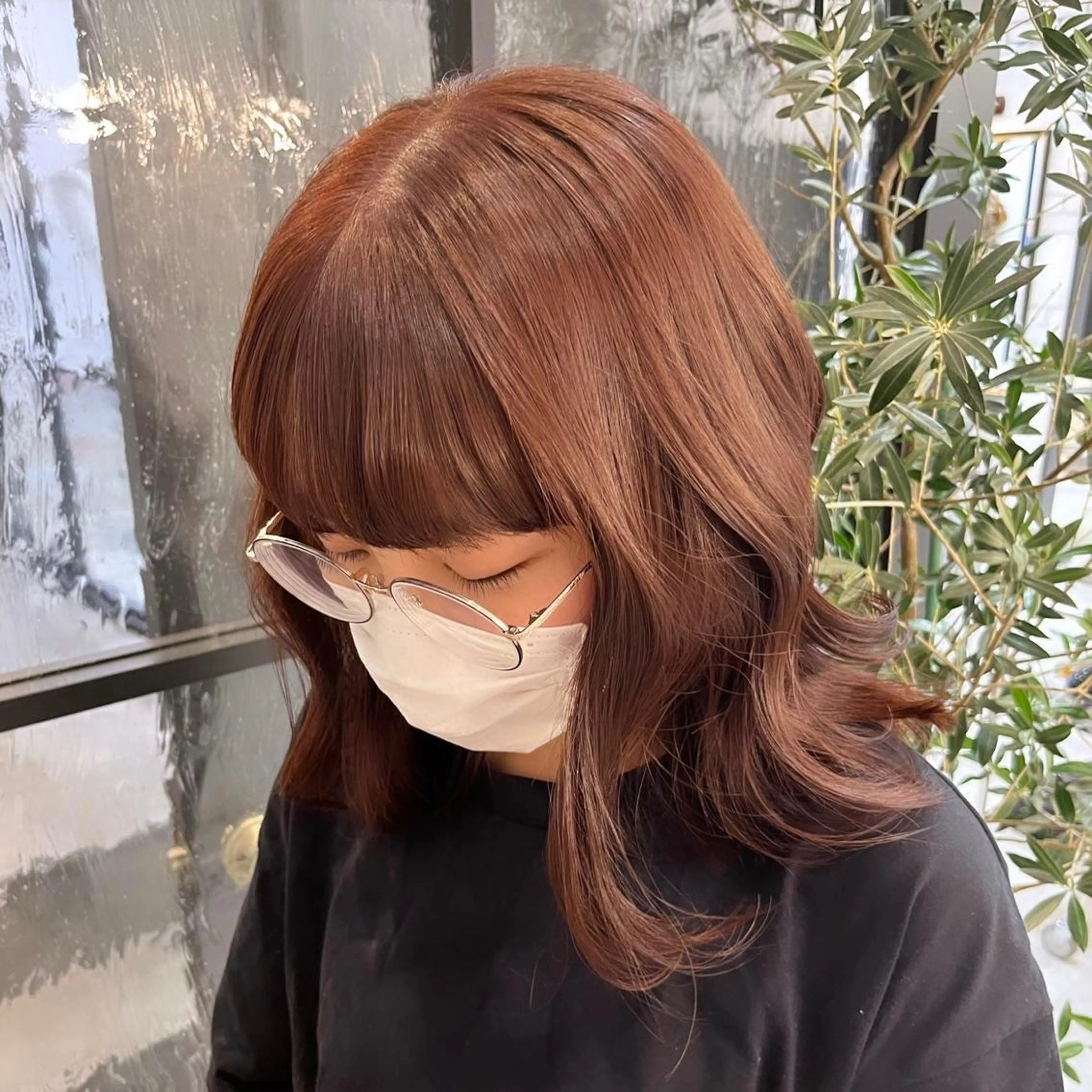 ミディアム 春日 涼太のヘアスタイル