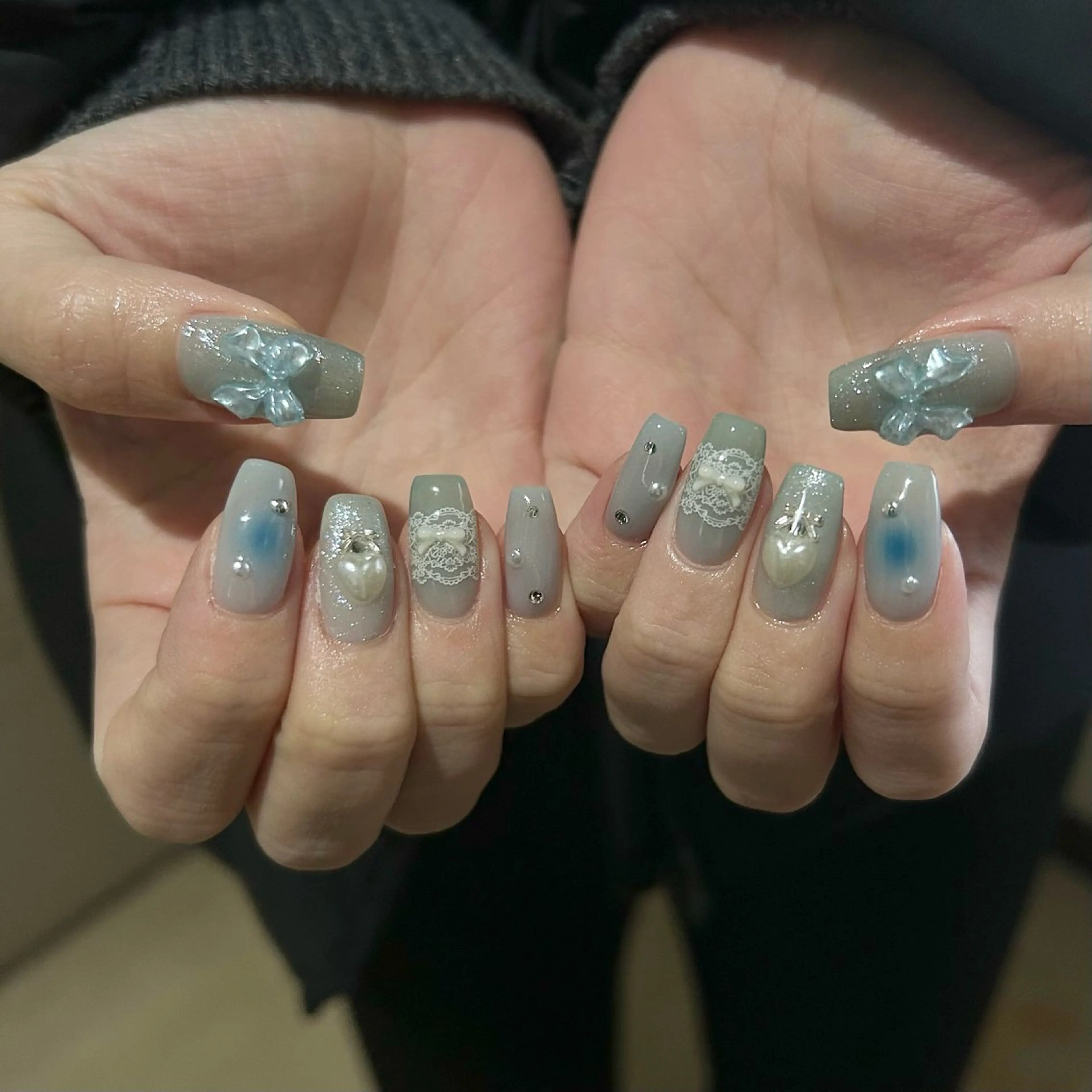 ネイル ハンドネイル パラあり！フィルイン 美フォルムのネイルデザイン