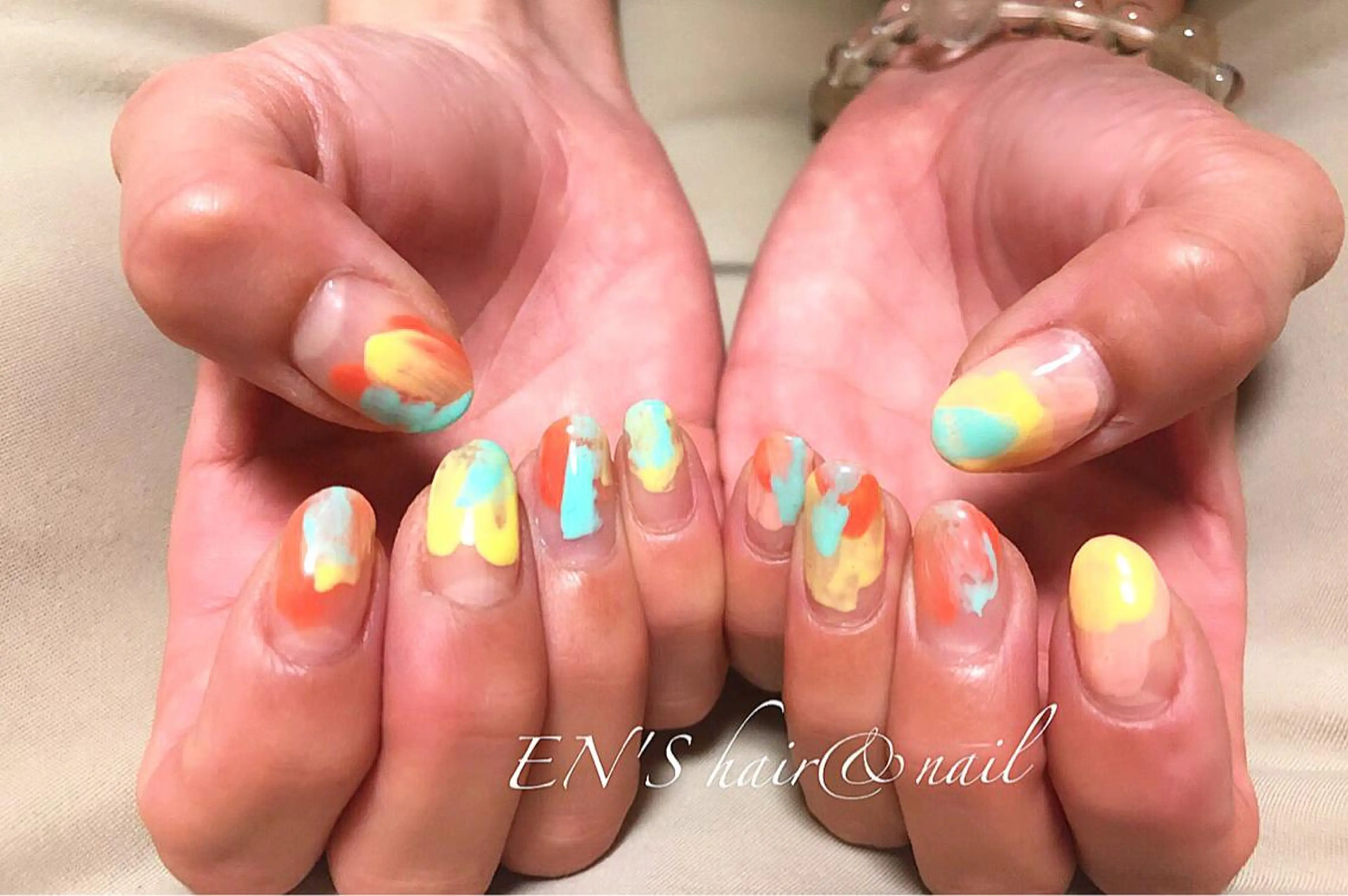 ネイル ニュアンスネイル パステルネイル フルリール 【プライベートサロンのネイルデザイン