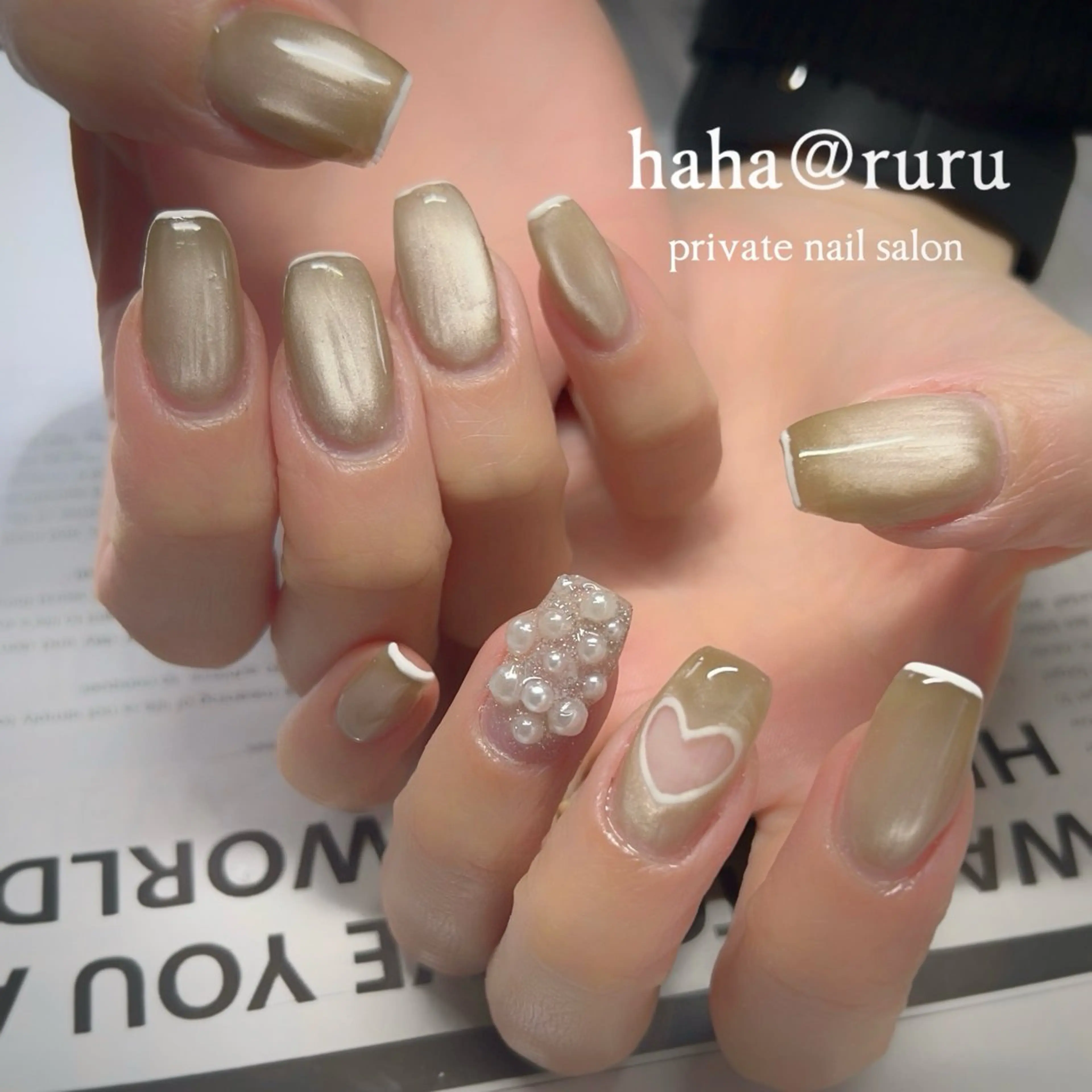 ネイル アートネイル haha@ ruruのネイルデザイン