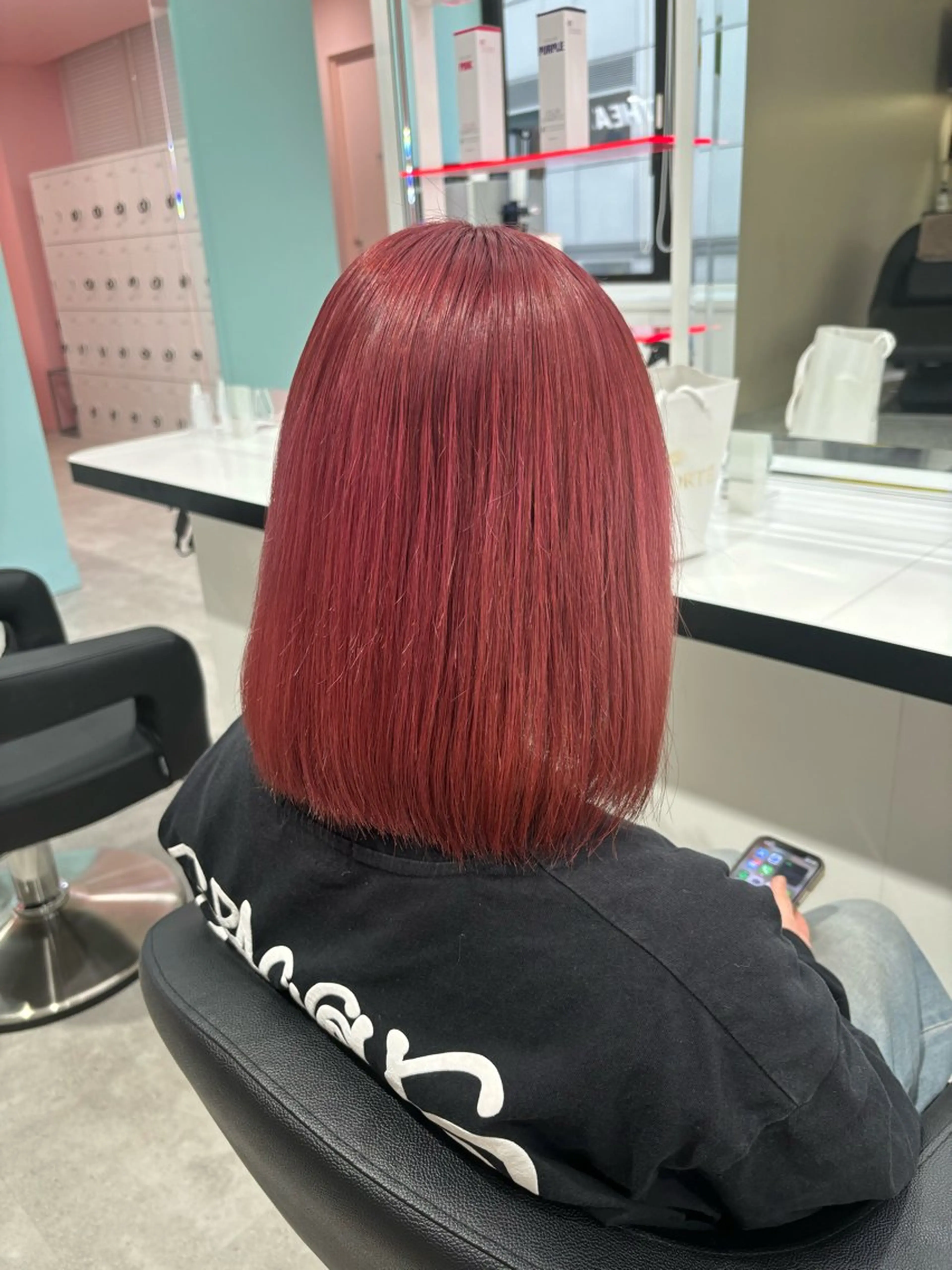 セミロング ヘアカラー トリートメント Wカラー/暖色/べ ージュりく©︎🐝のヘアスタイル