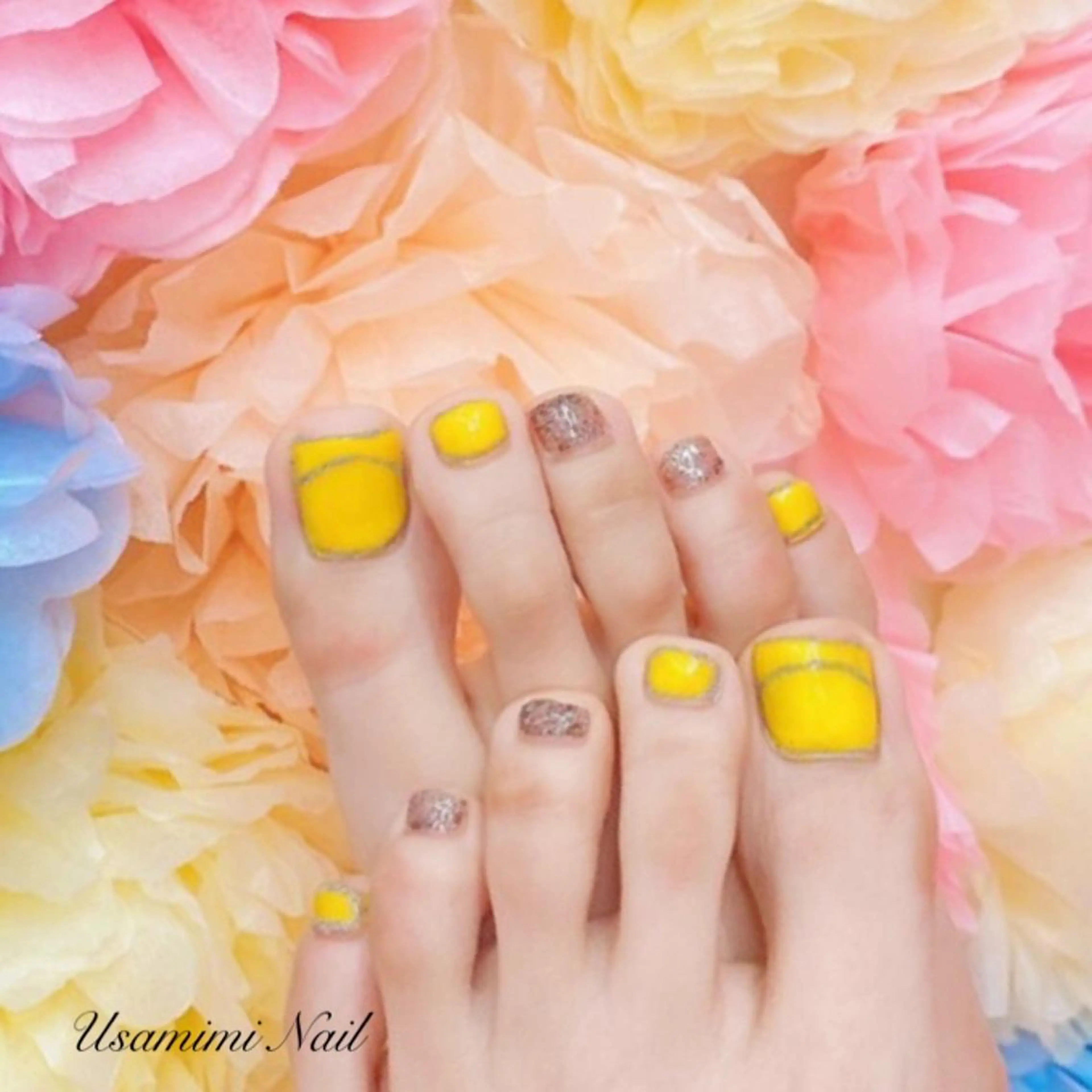 ネイル フットネイル USAMiMi 🐰💕のネイルデザイン