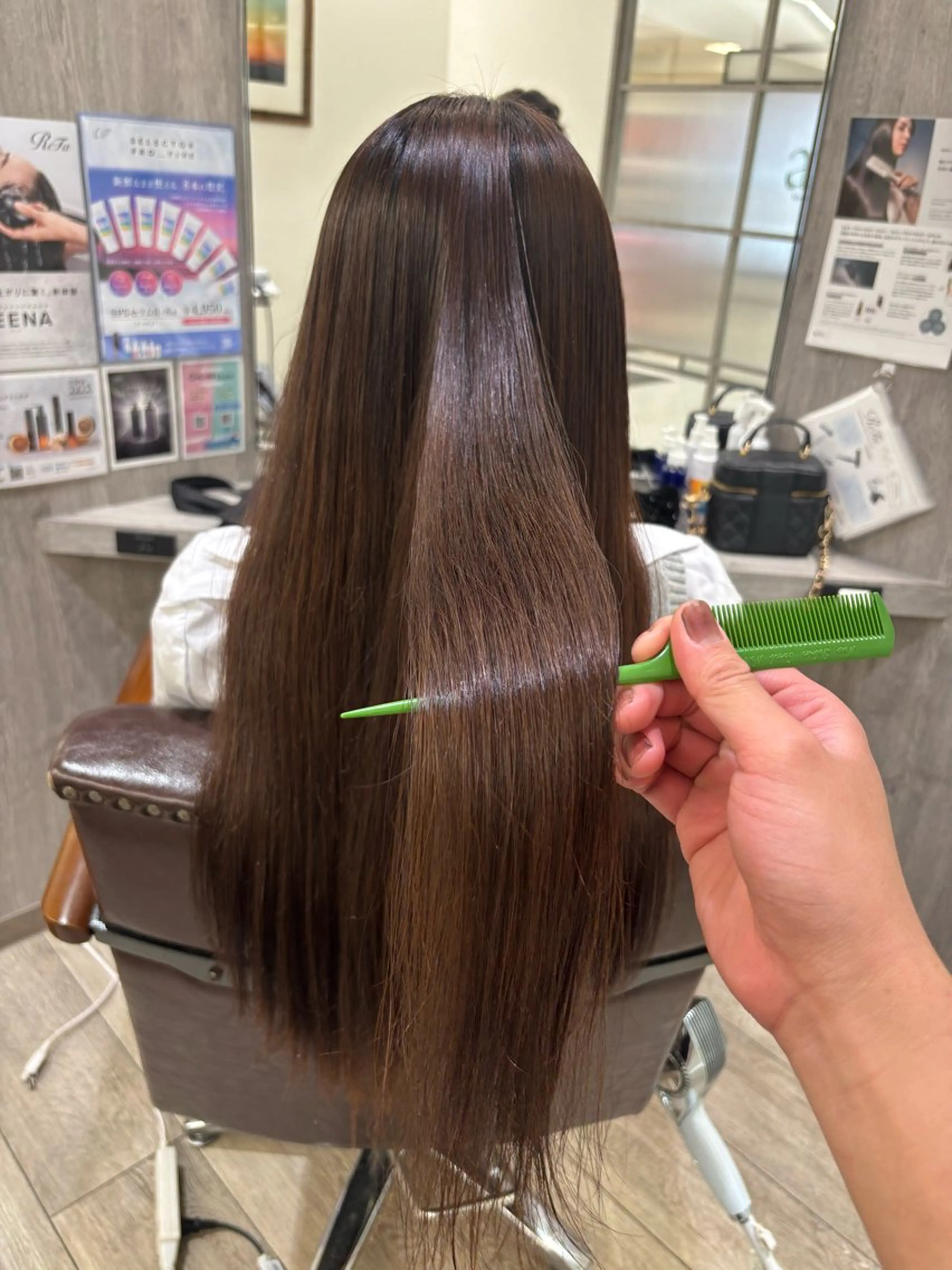 ロング ロング 縮毛矯正 青木 翔海のヘアスタイル