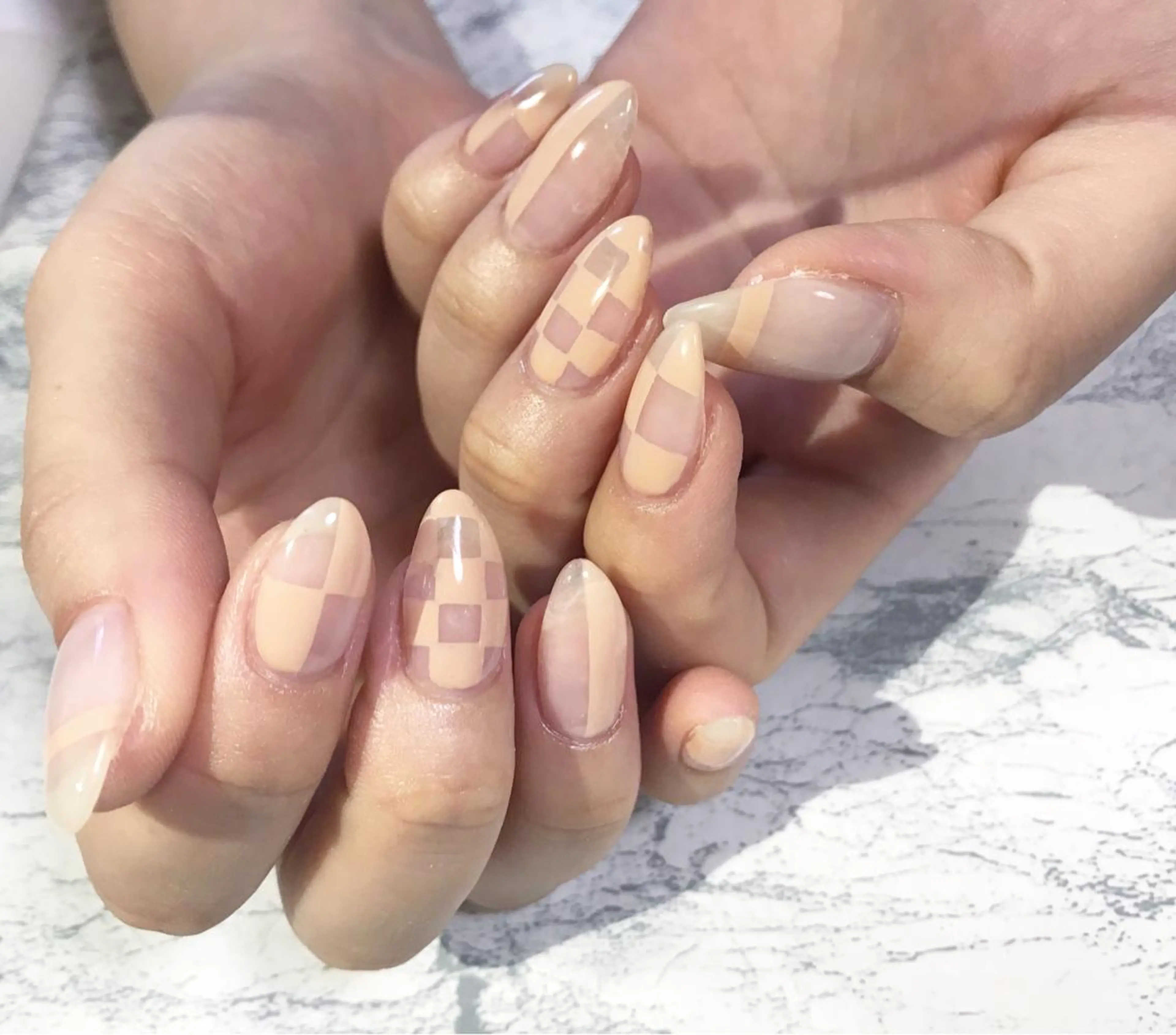 ネイル アートネイル フットネイル ニュアンスネイル シンプルネイル 春ネイル nail fufla ♡yamane♡のネイルデザイン