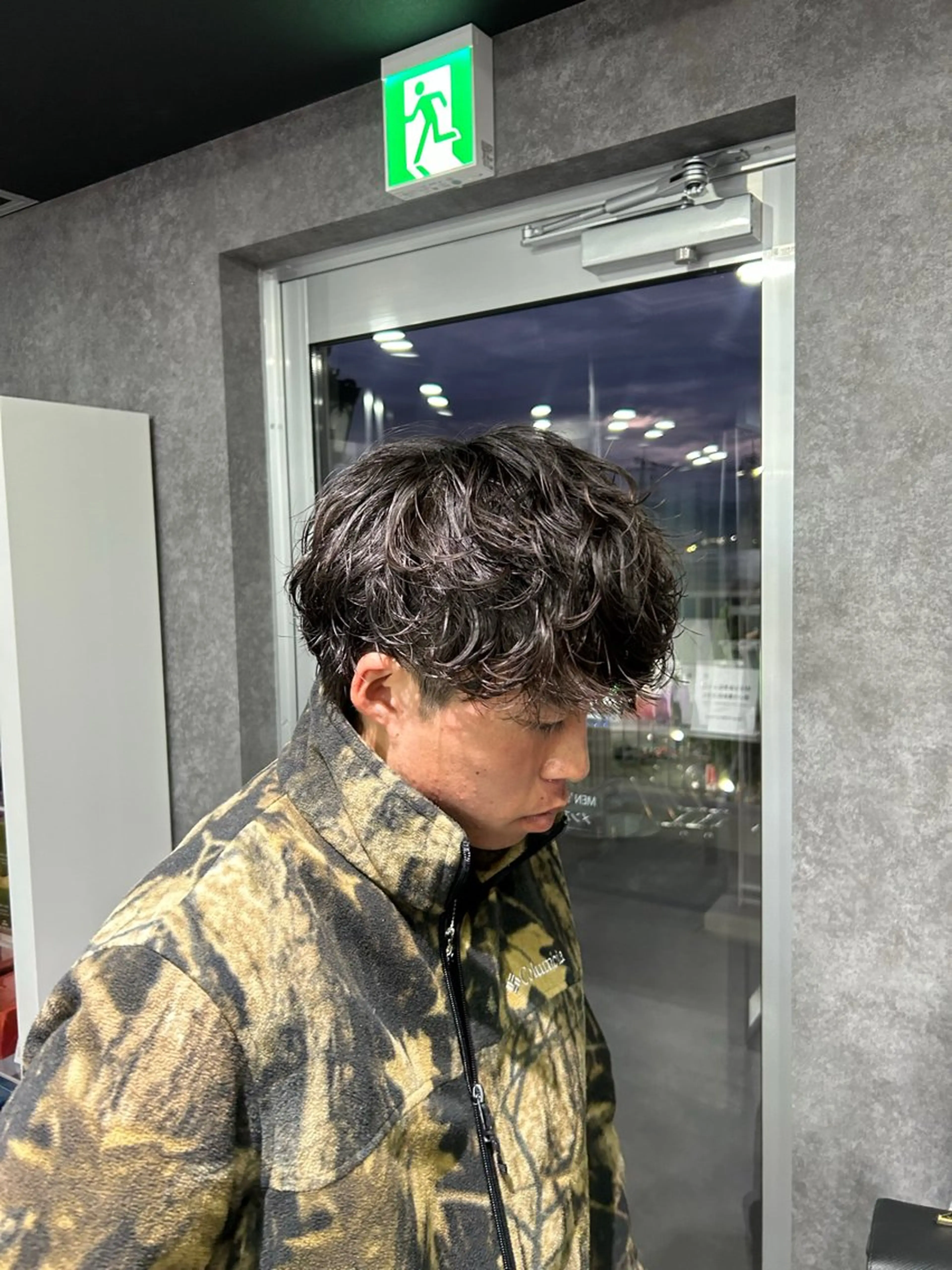 パーマ メンズ カット パーマ 深野 ちさとのヘアスタイル