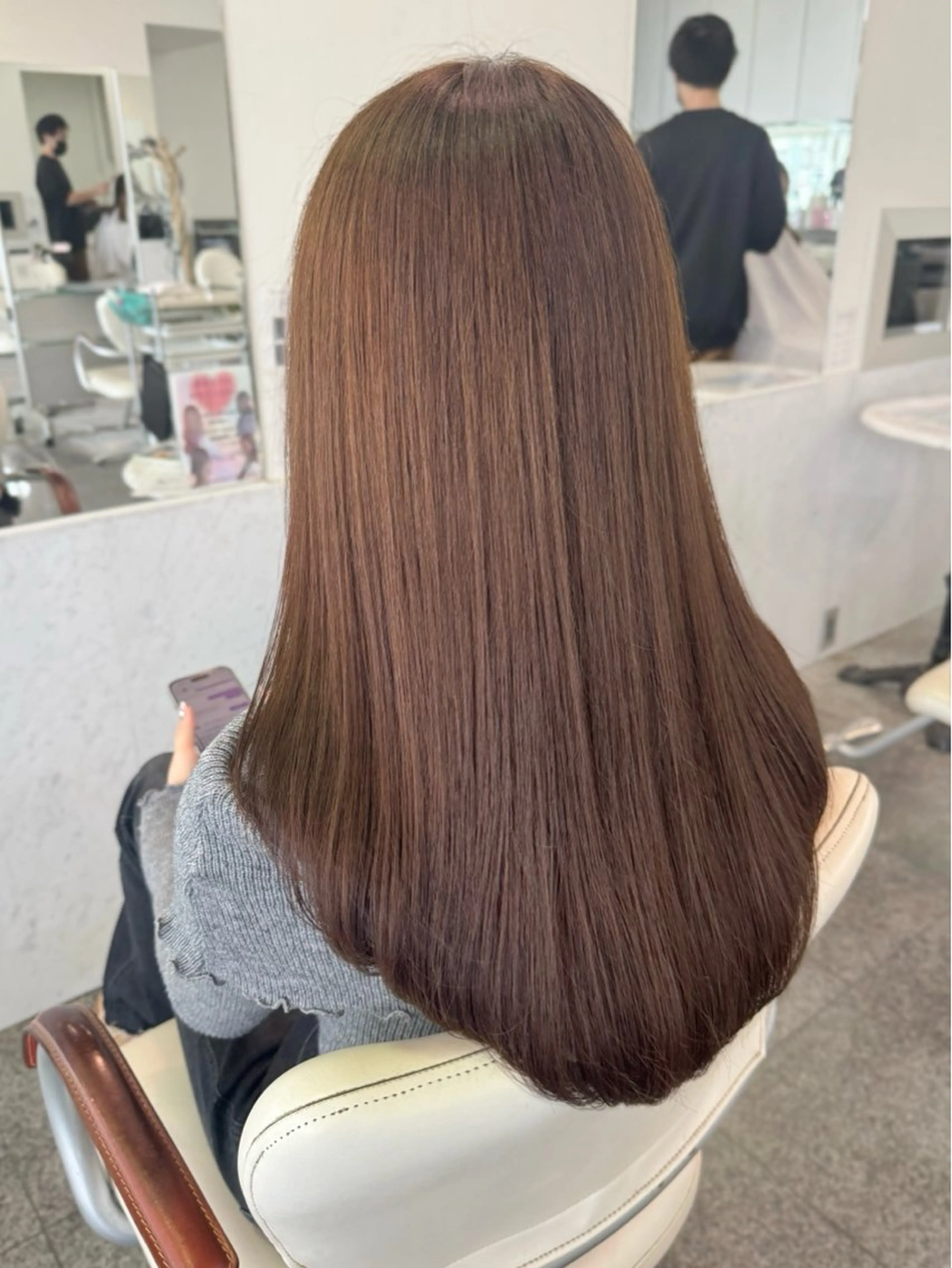 ロング カラー ブリーチ ブリーチなしカラー シルバー 🫧ヒシダアキ taboo.i🫧のヘアスタイル