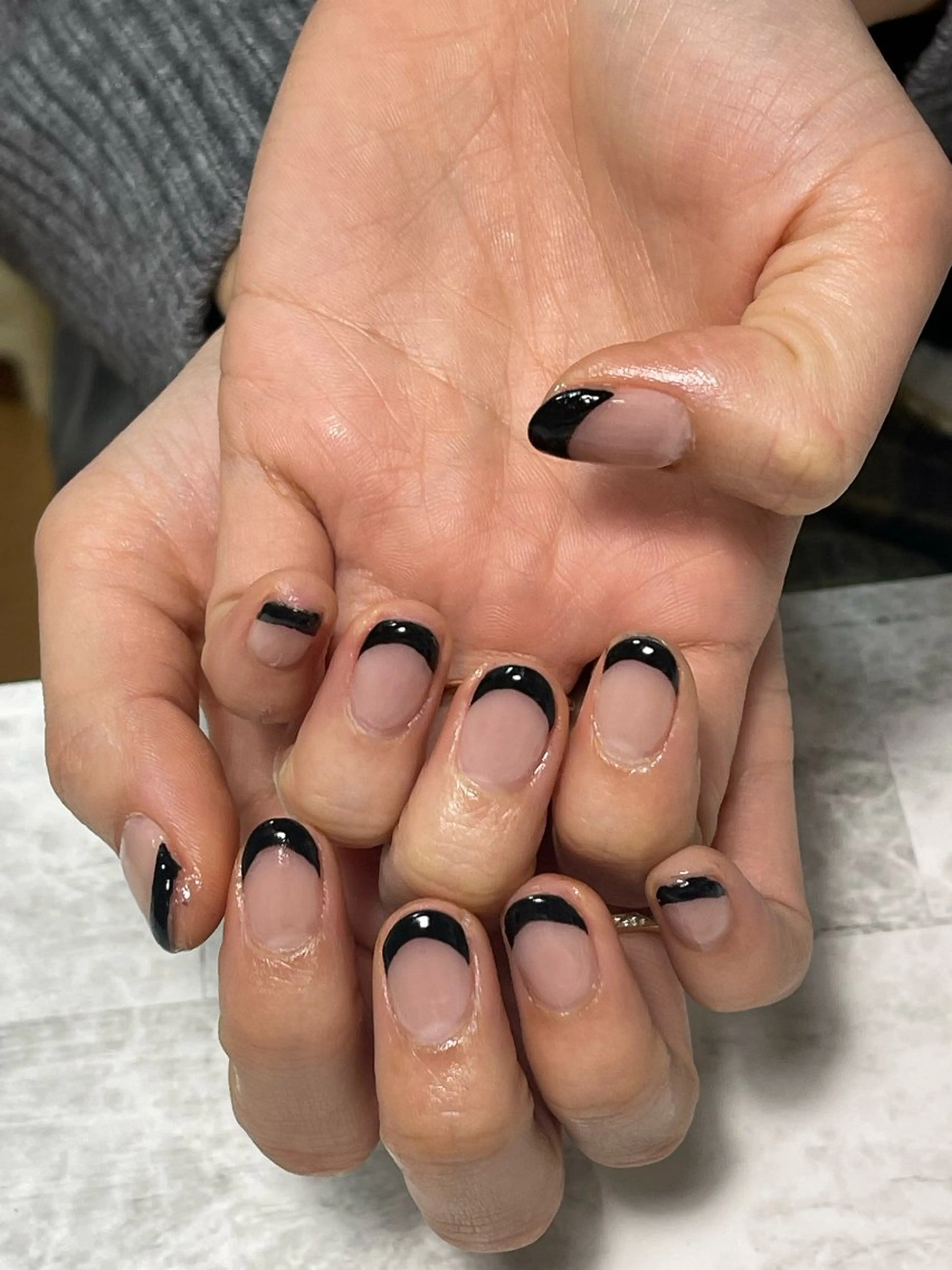 他店オフ　フレンチネイルの写真