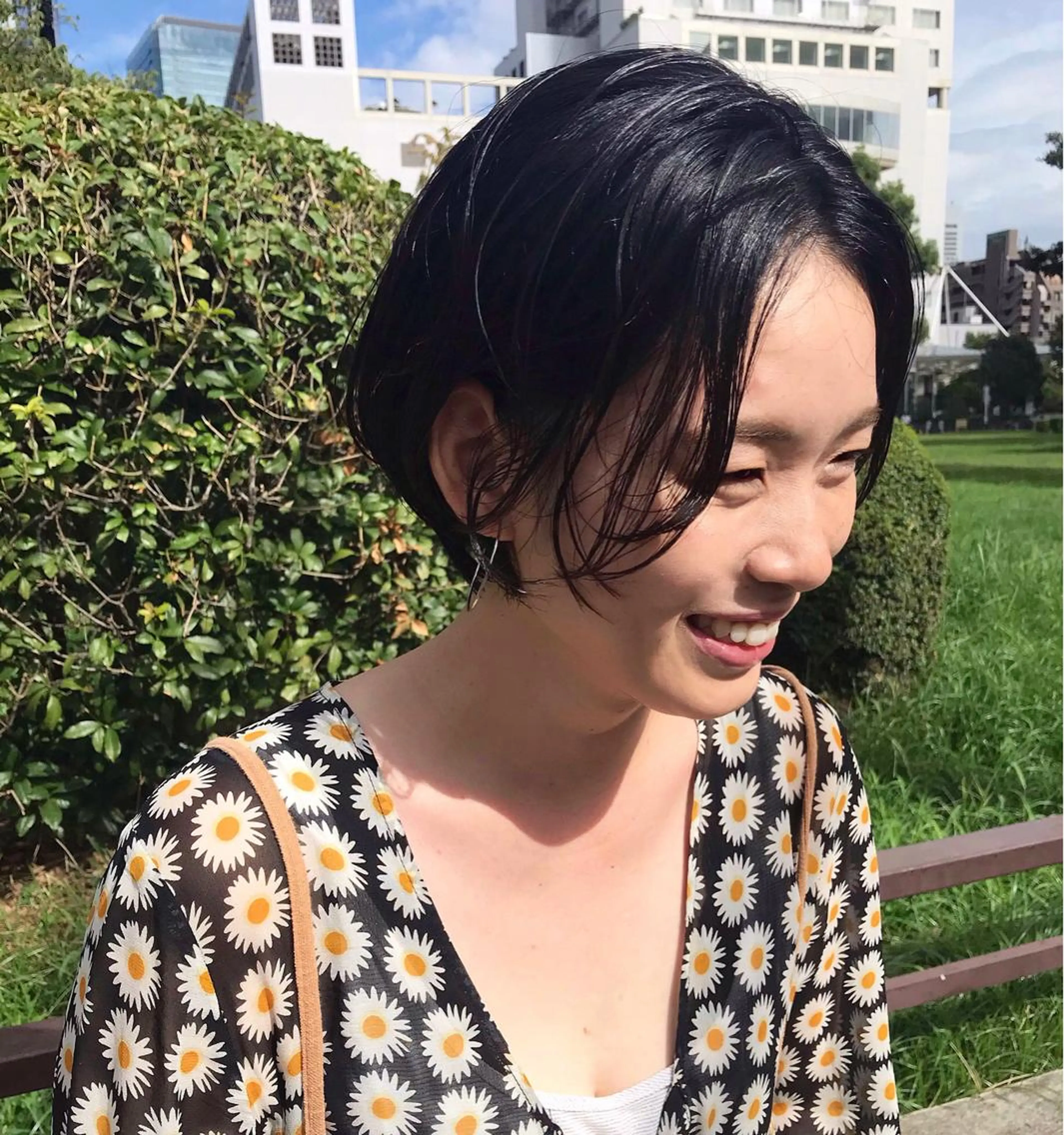 ショート カラー パーマ tatsumi/ボブ ウルフ/レイヤーのヘアスタイル