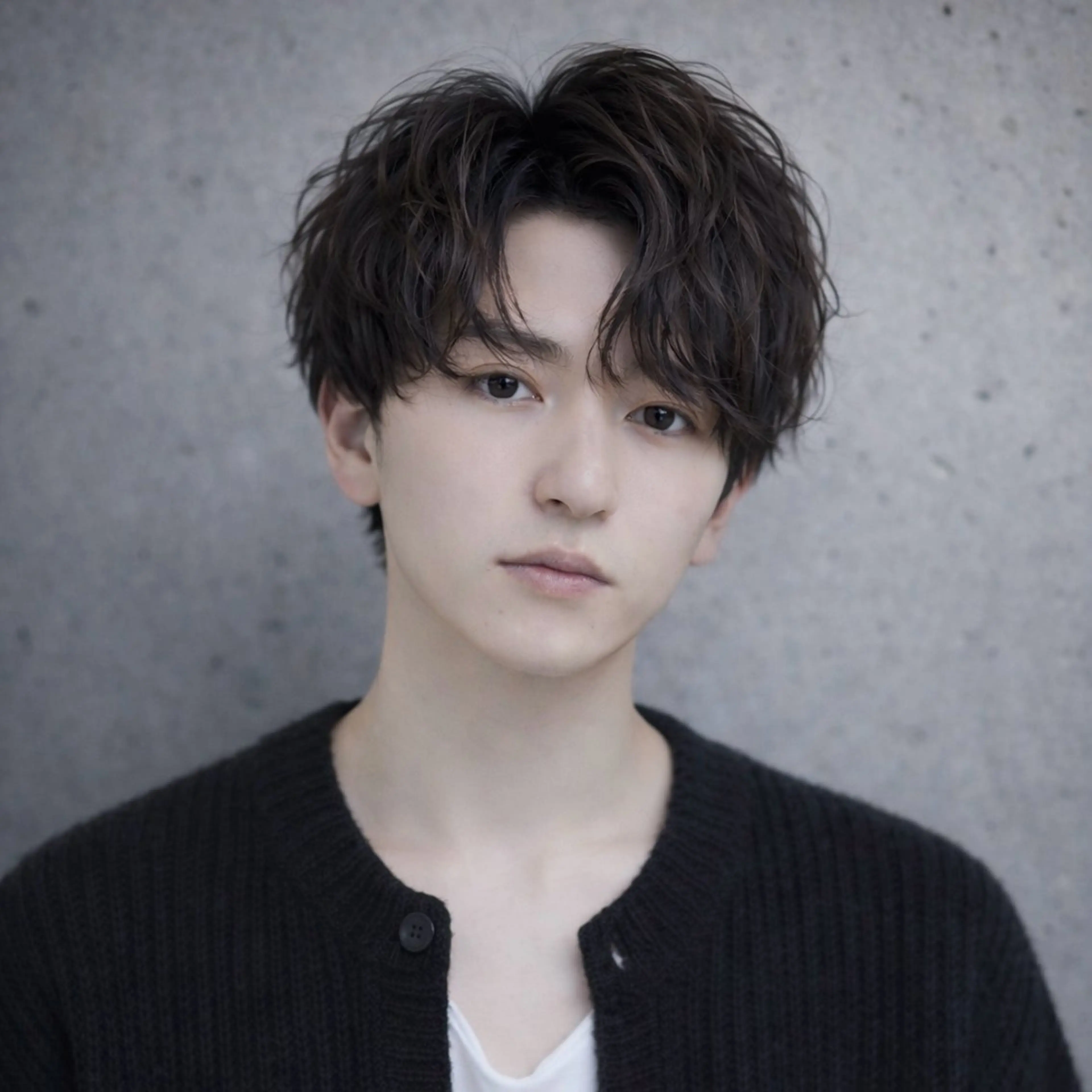 メンズ カット パーマ シャドウ/フェザー ニュアンスヘアメンズのヘアスタイル