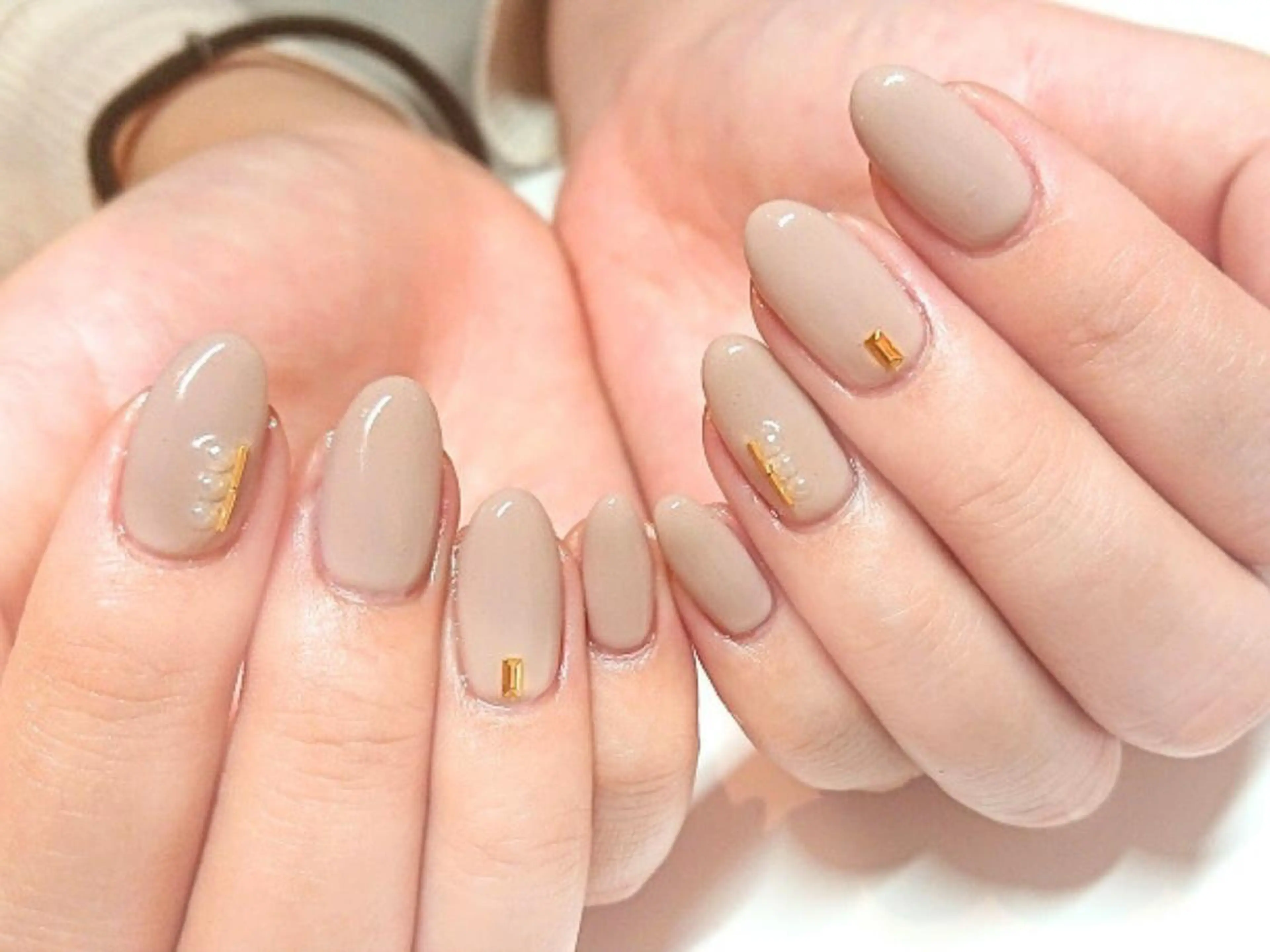 (-hand-オフなし)メンズもOK【オフィス/ビジネスに大人気♪】ワンカラーネイルの写真