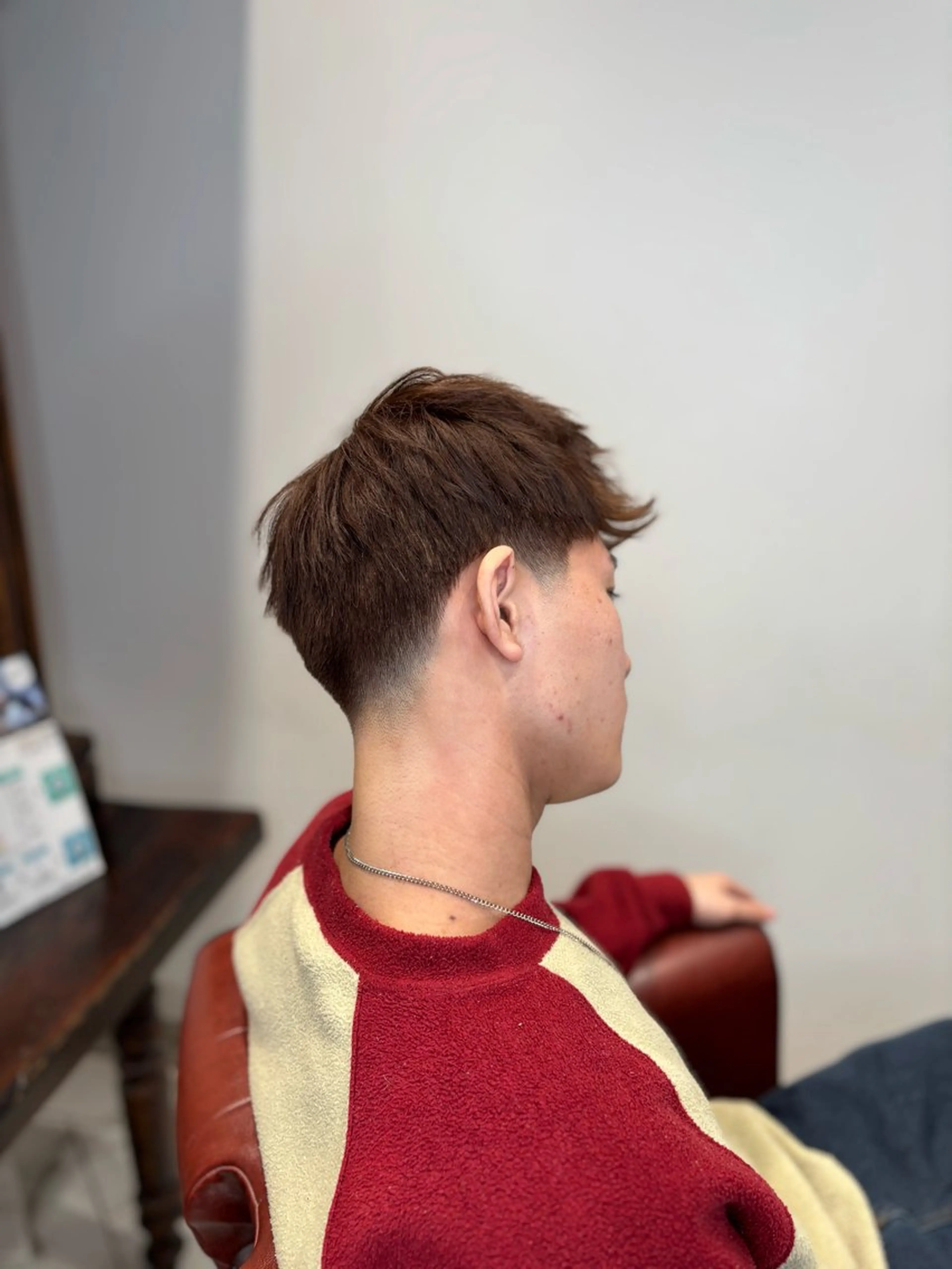 メンズ フェードカット 岡西 海斗のヘアスタイル