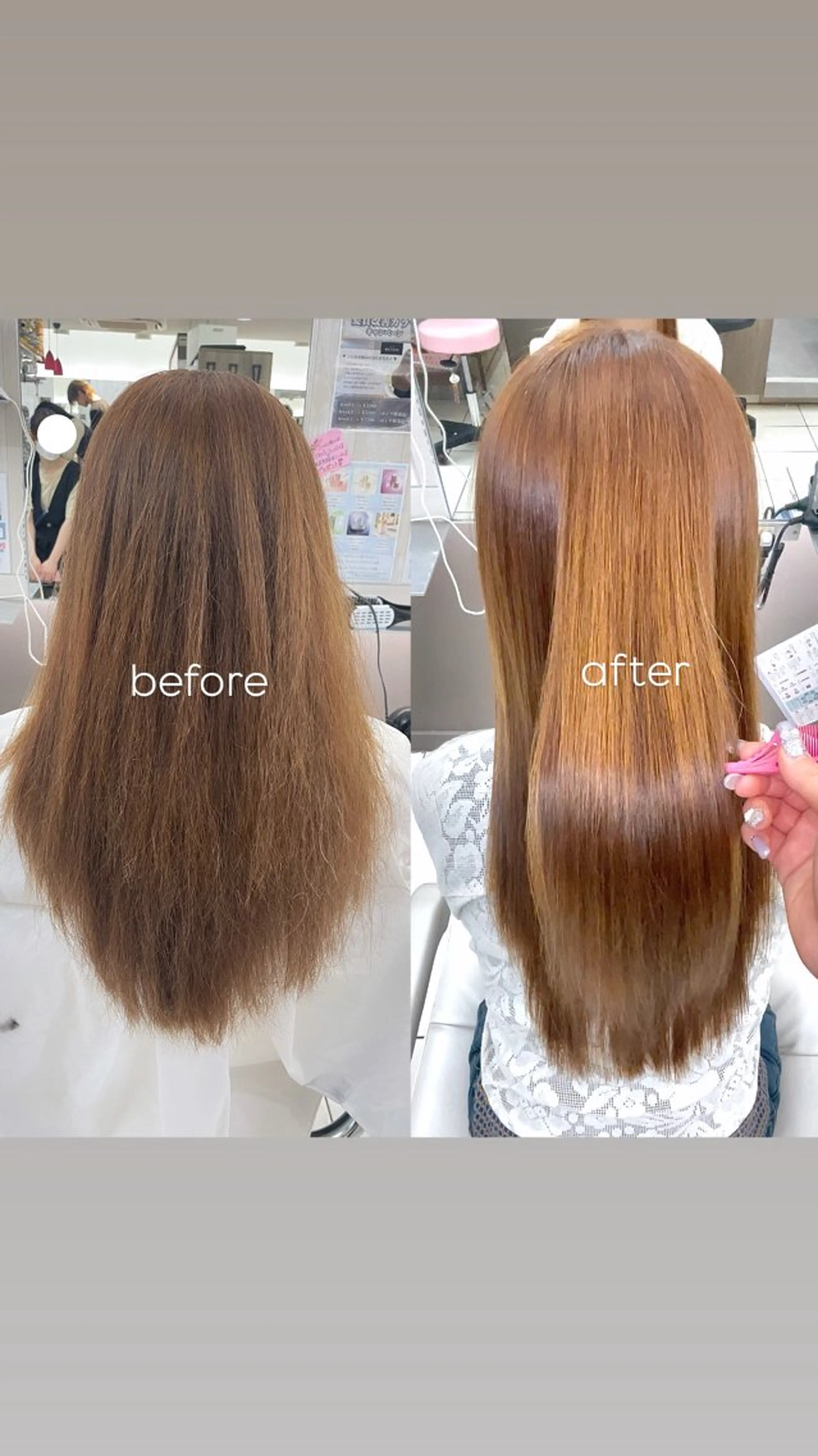 ロング 縮毛矯正 ダブルカラー/艶髪 🪽minoriのヘアスタイル