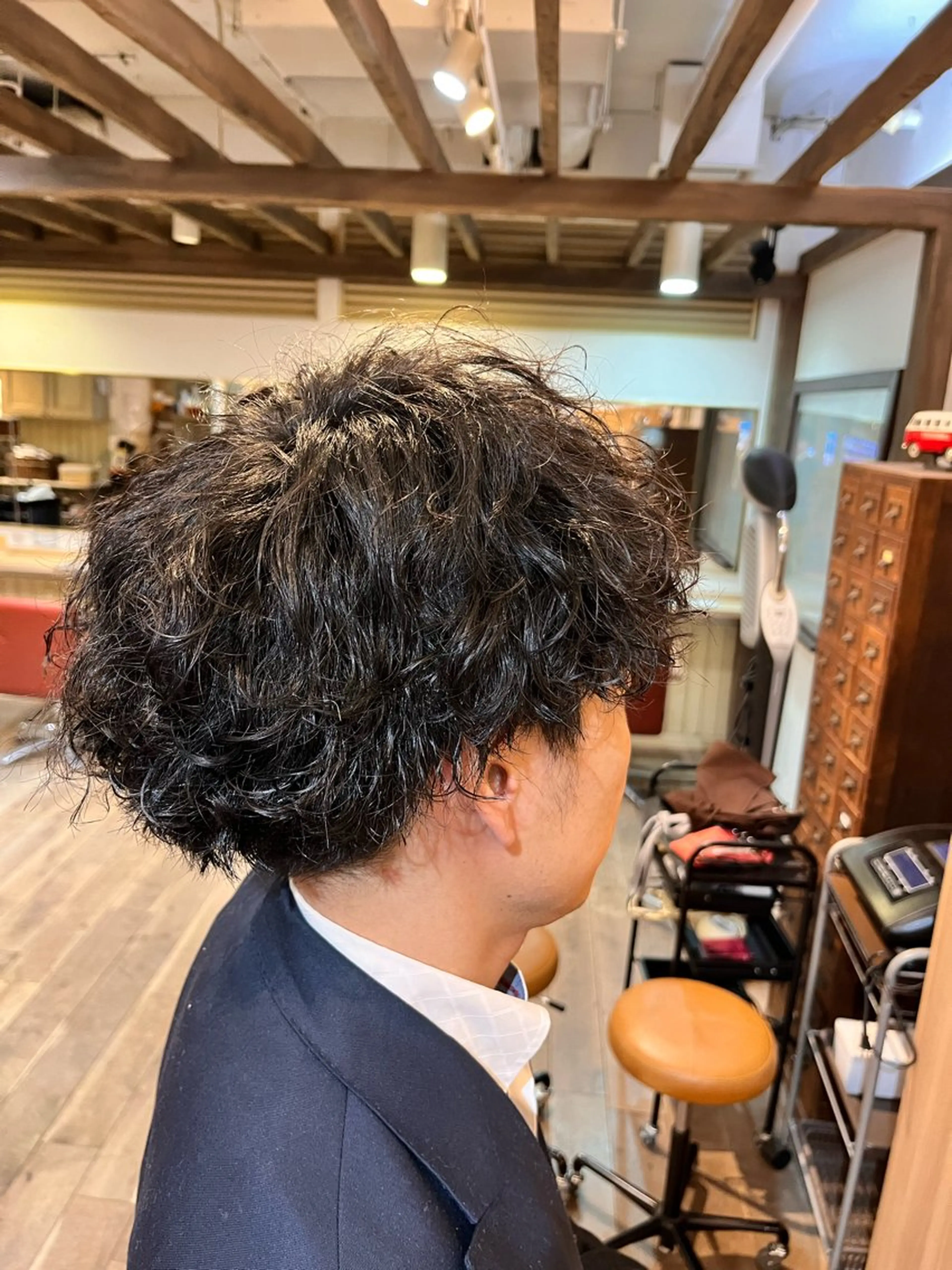 ショート パーマ スパイラルパーマ パーマ 臺 佳連のヘアスタイル