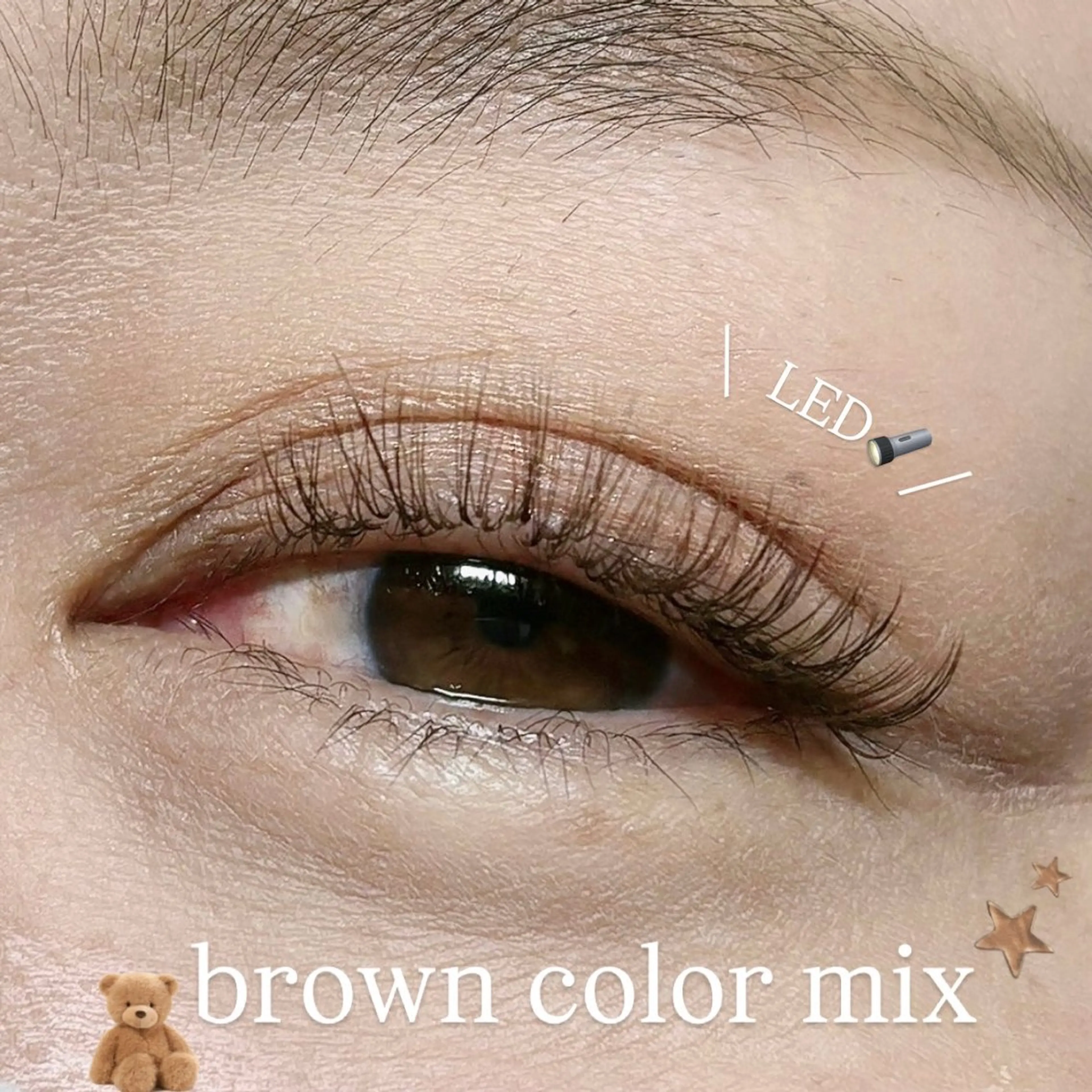 【  LEDマツエク 】ボリュームラッシュ100束‪🤎 オフ込み¥5,800円の写真