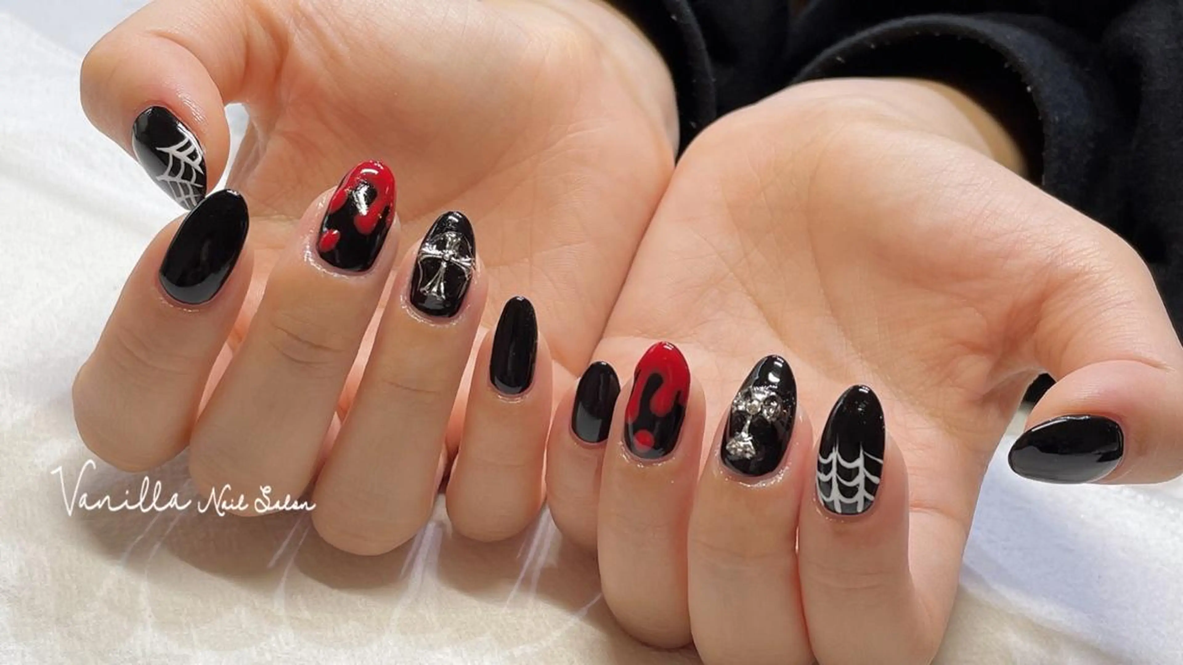 ネイル ストーンネイル ハンドネイル Vanilla nail salonのネイルデザイン