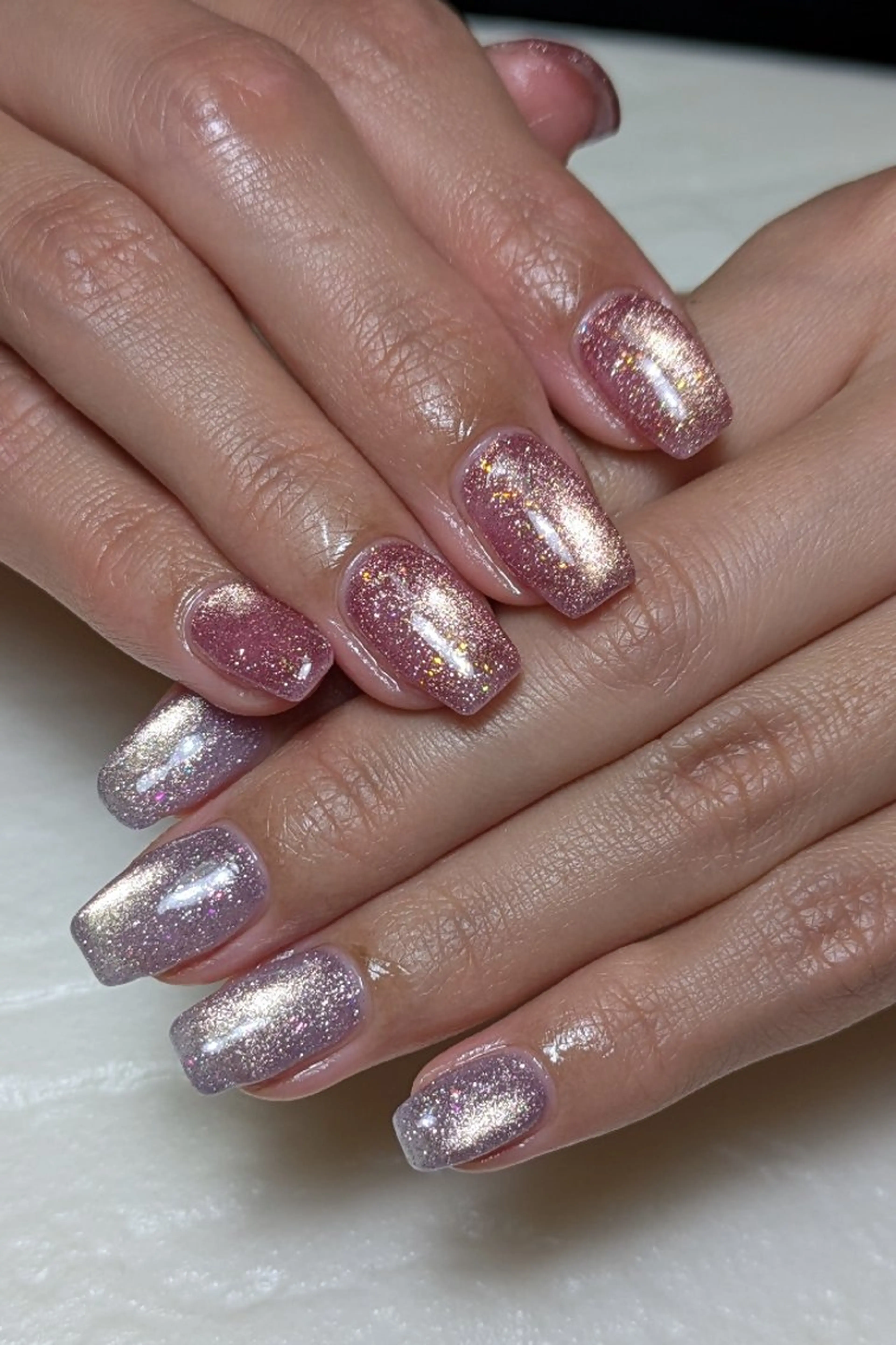 ネイル フラッシュネイル マグネットネイル シンプルネイル 春ネイル ハンドネイル m&pPrivate nailsalonのネイルデザイン