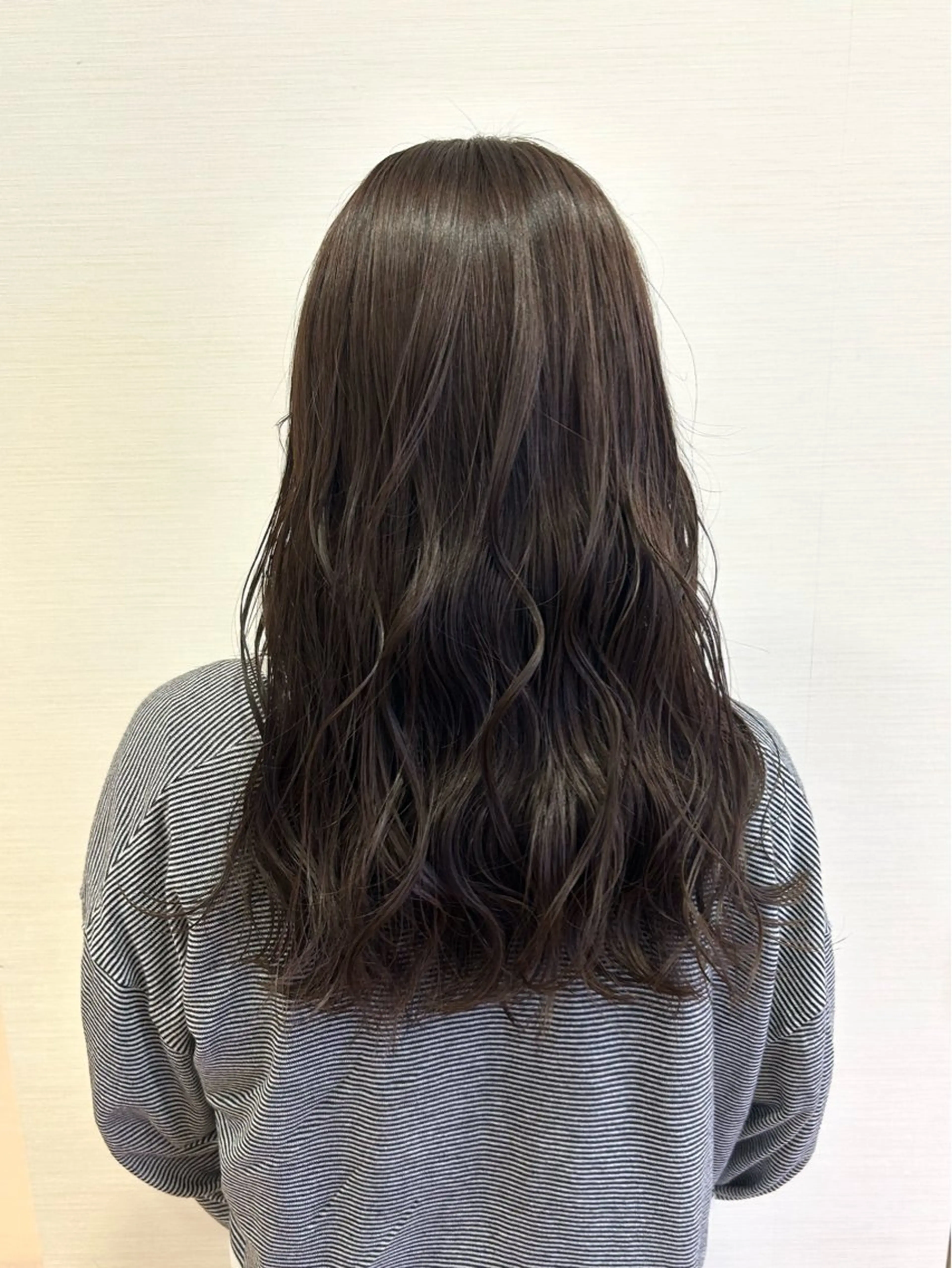 セミロング カラー カット ヘアカラー ミ ユのヘアスタイル