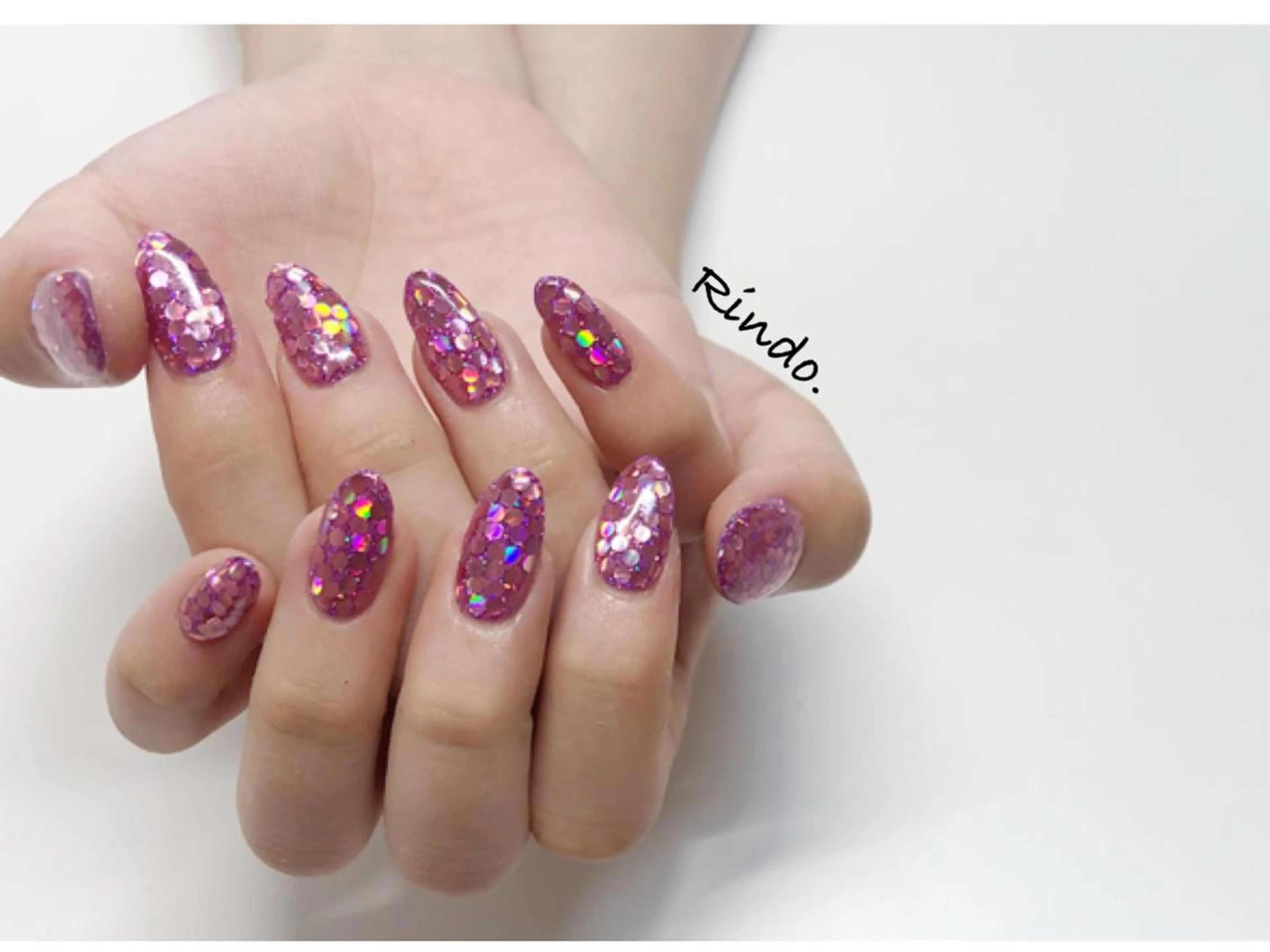 ネイル キラキラネイル ラメ(グリッター) ハンドネイル Rindo.ネイル ♡耳つぼジュエリーのその他イメージ